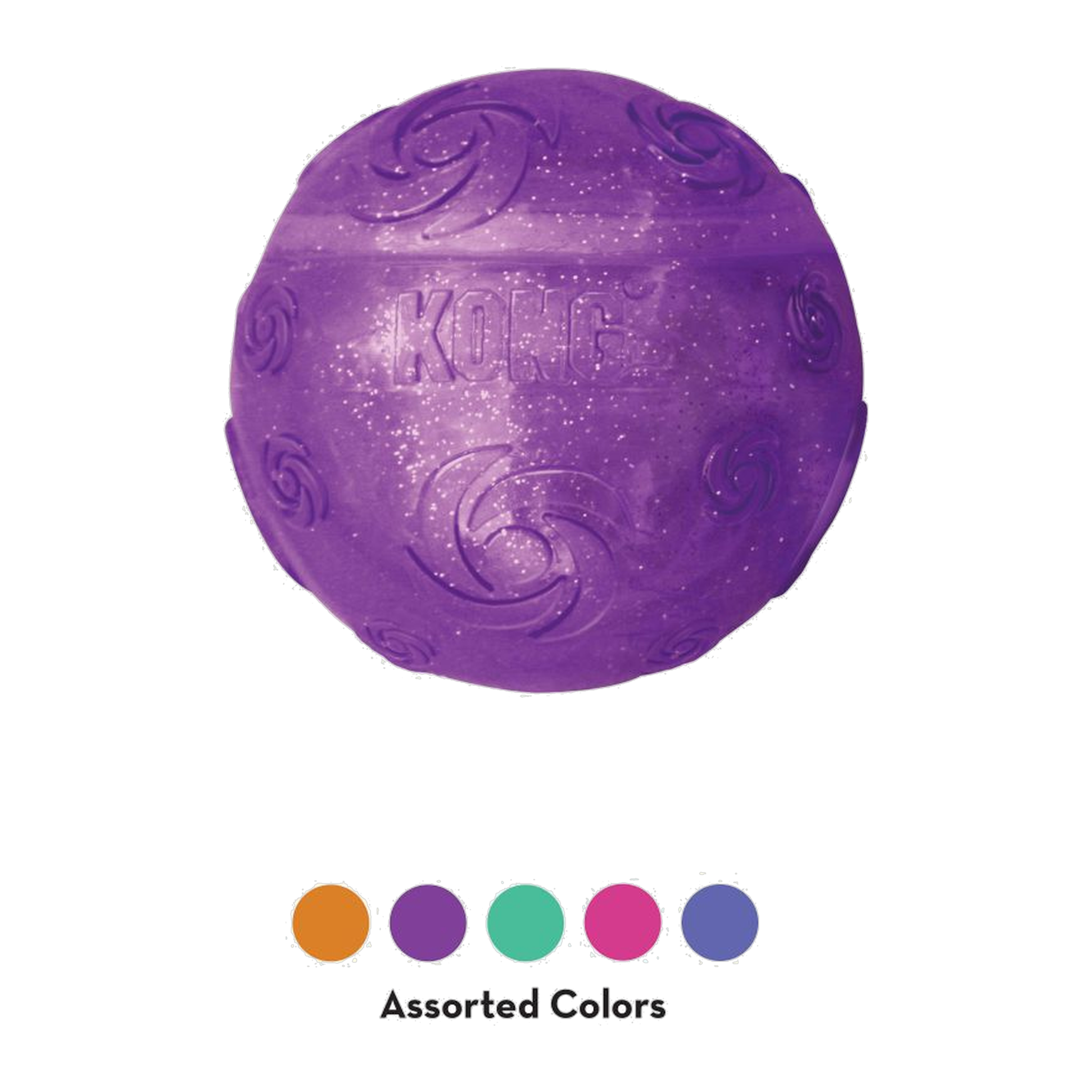 KONG Squeezz Crackle Ball Dog Toy assorted colors