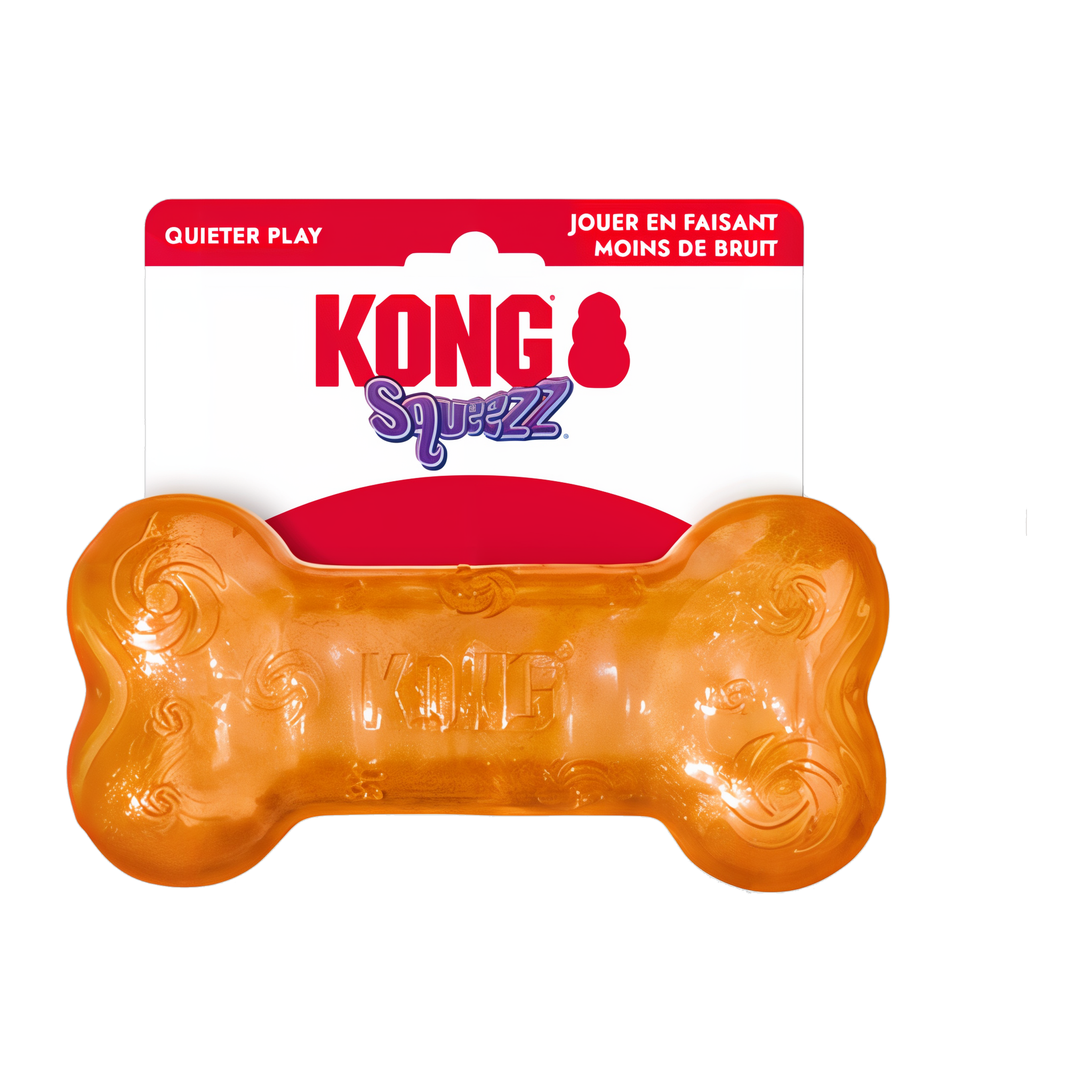 KONG Squeezz Crackle Bone in retail packaging