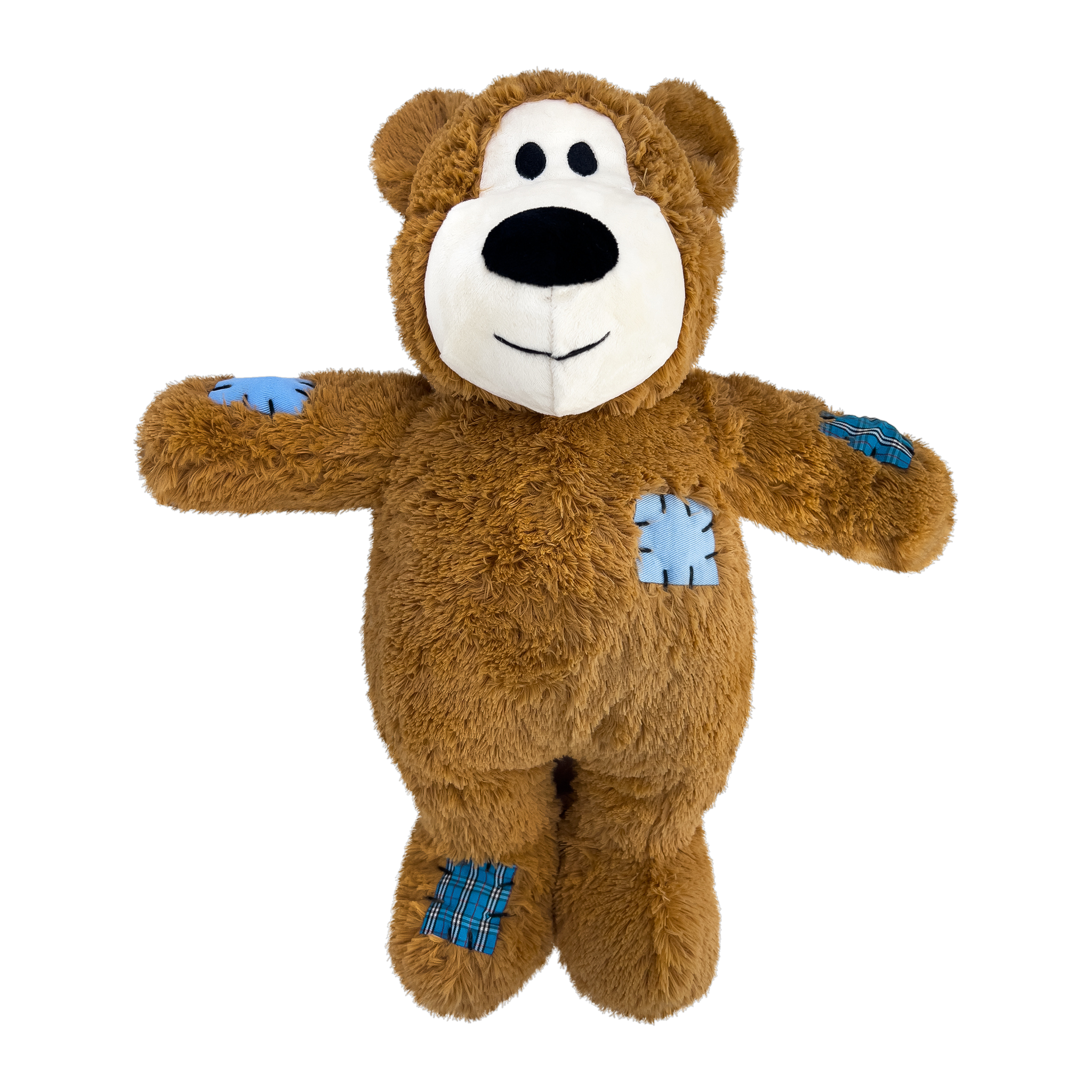 Tan Jumbo KONG Wild Knots Bear standing upright