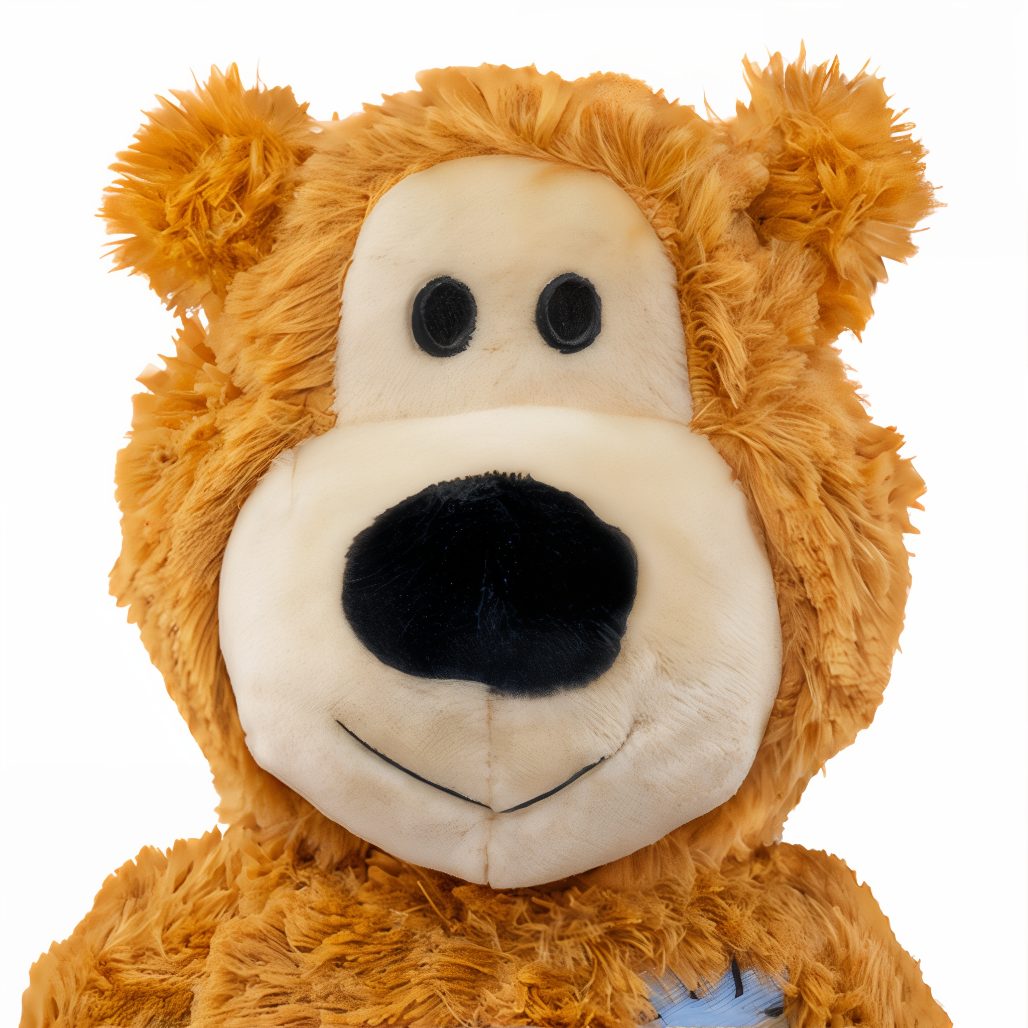 Close view of the tan X-Large KONG Wild Knots Bear face