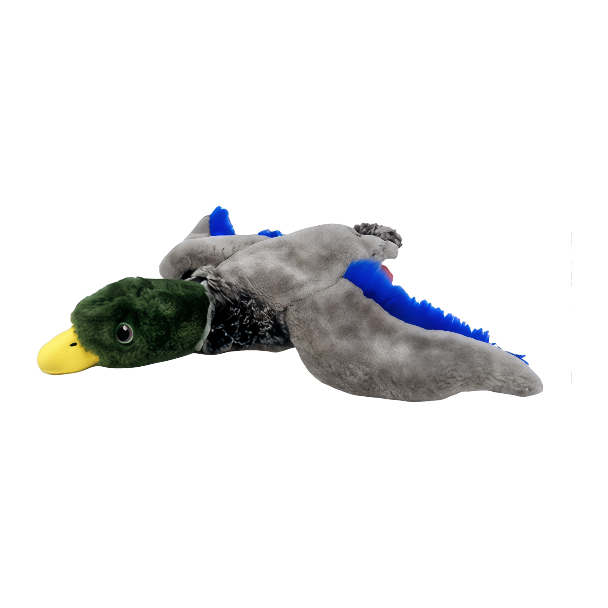 KONG Wild Low Stuff Mallard plush dog toy, side profile
