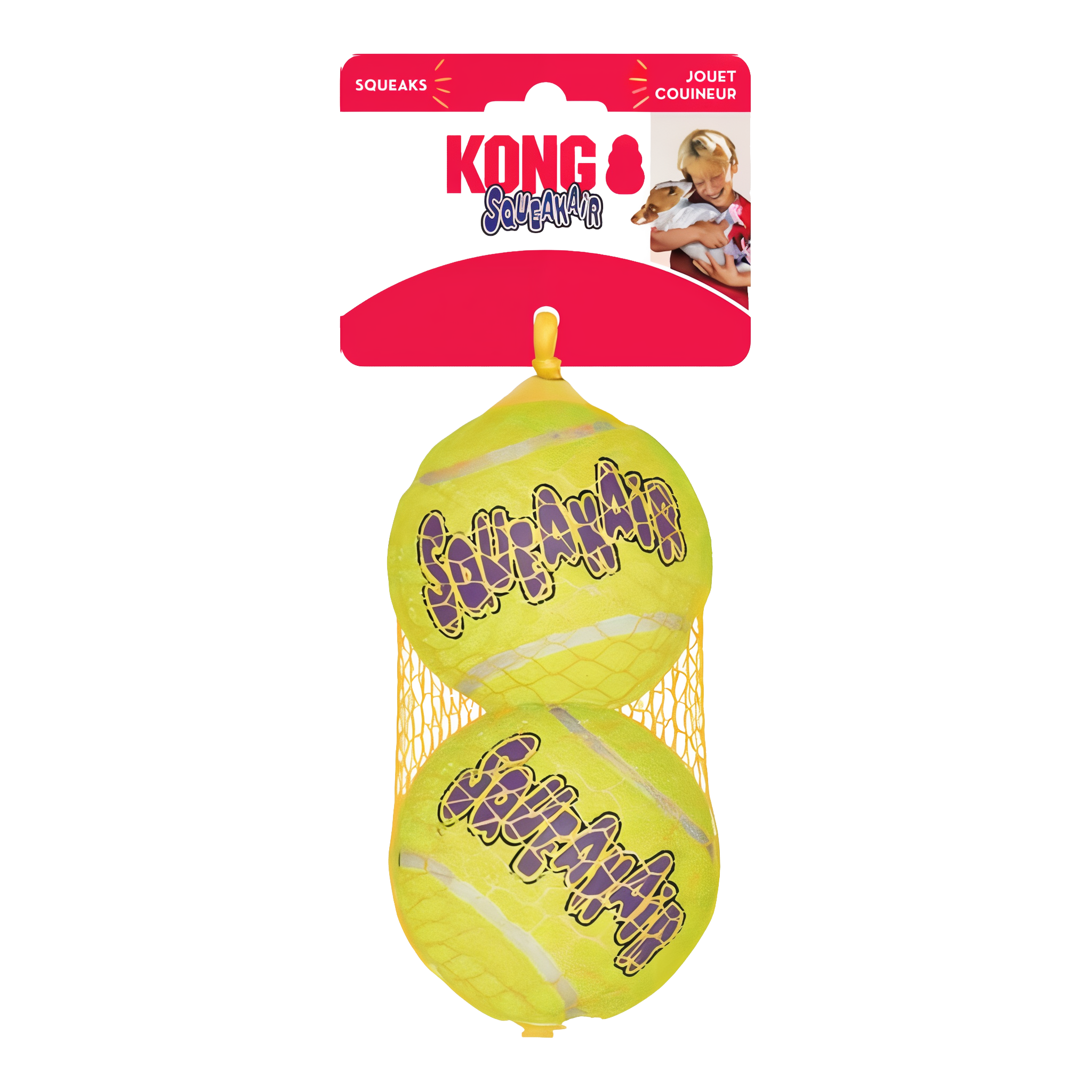 KONG AirDog Squeakair Ball Dog Toy