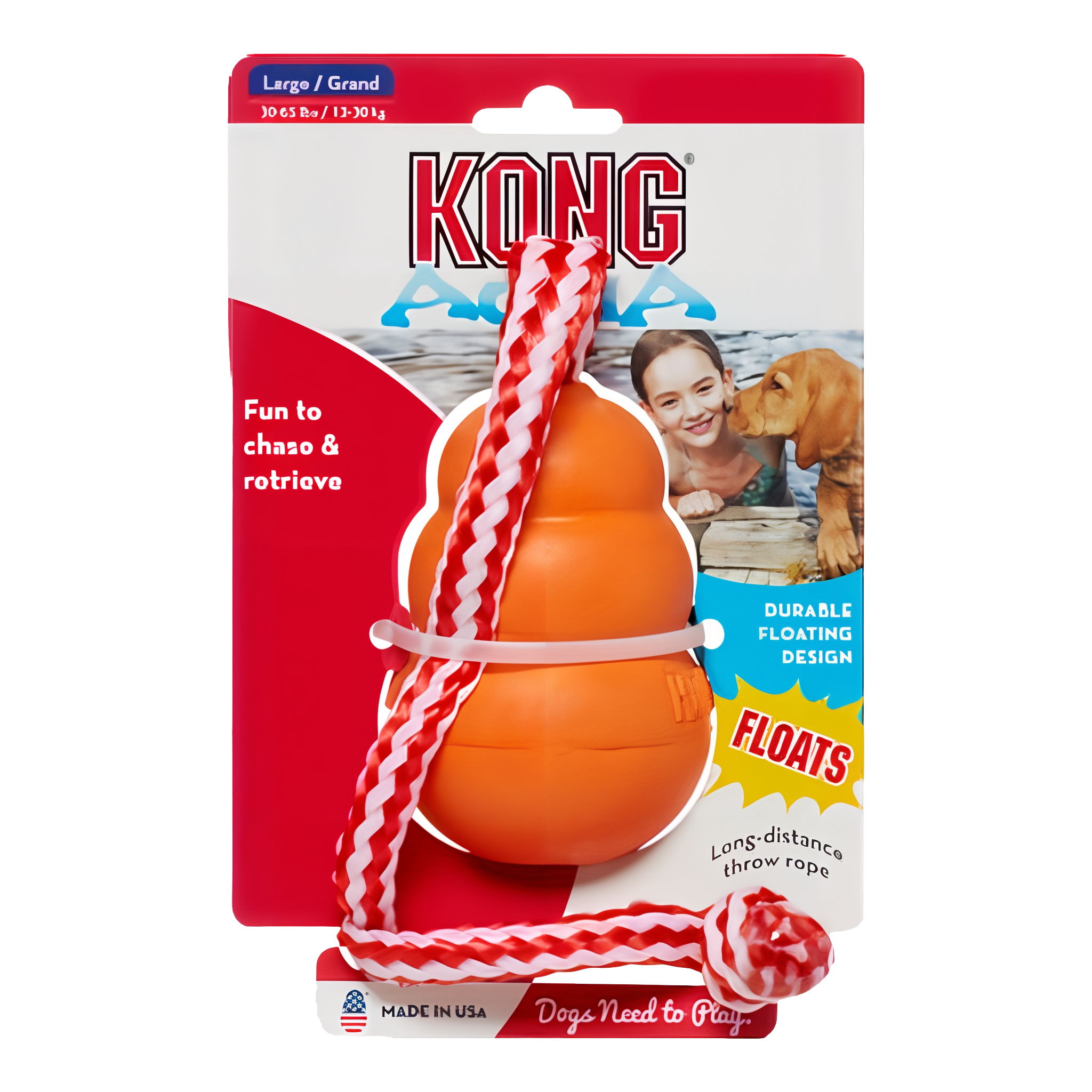 KONG Aqua Retrieval Floating Dog Toy