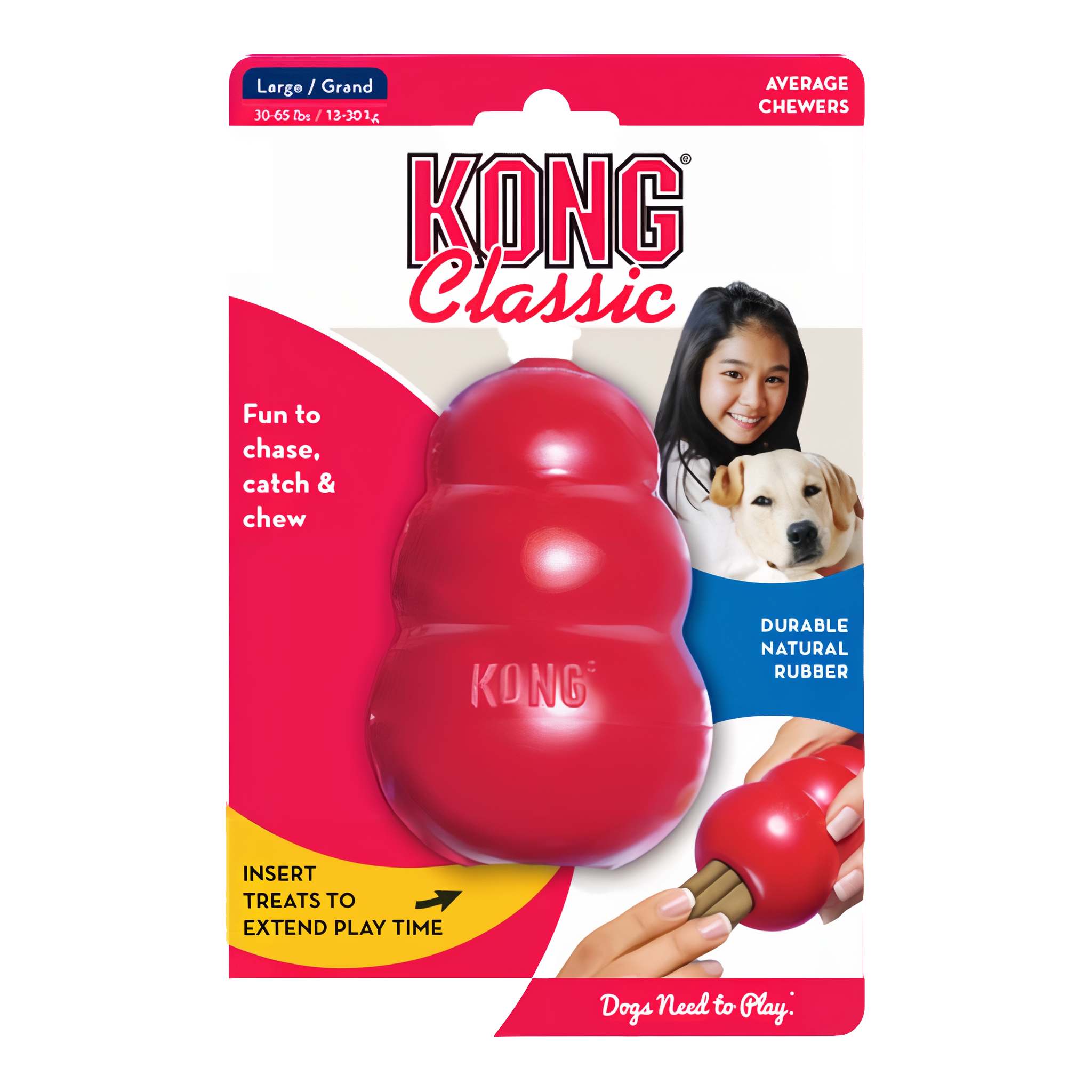 KONG Classic Stuffable Dog Chew Toy