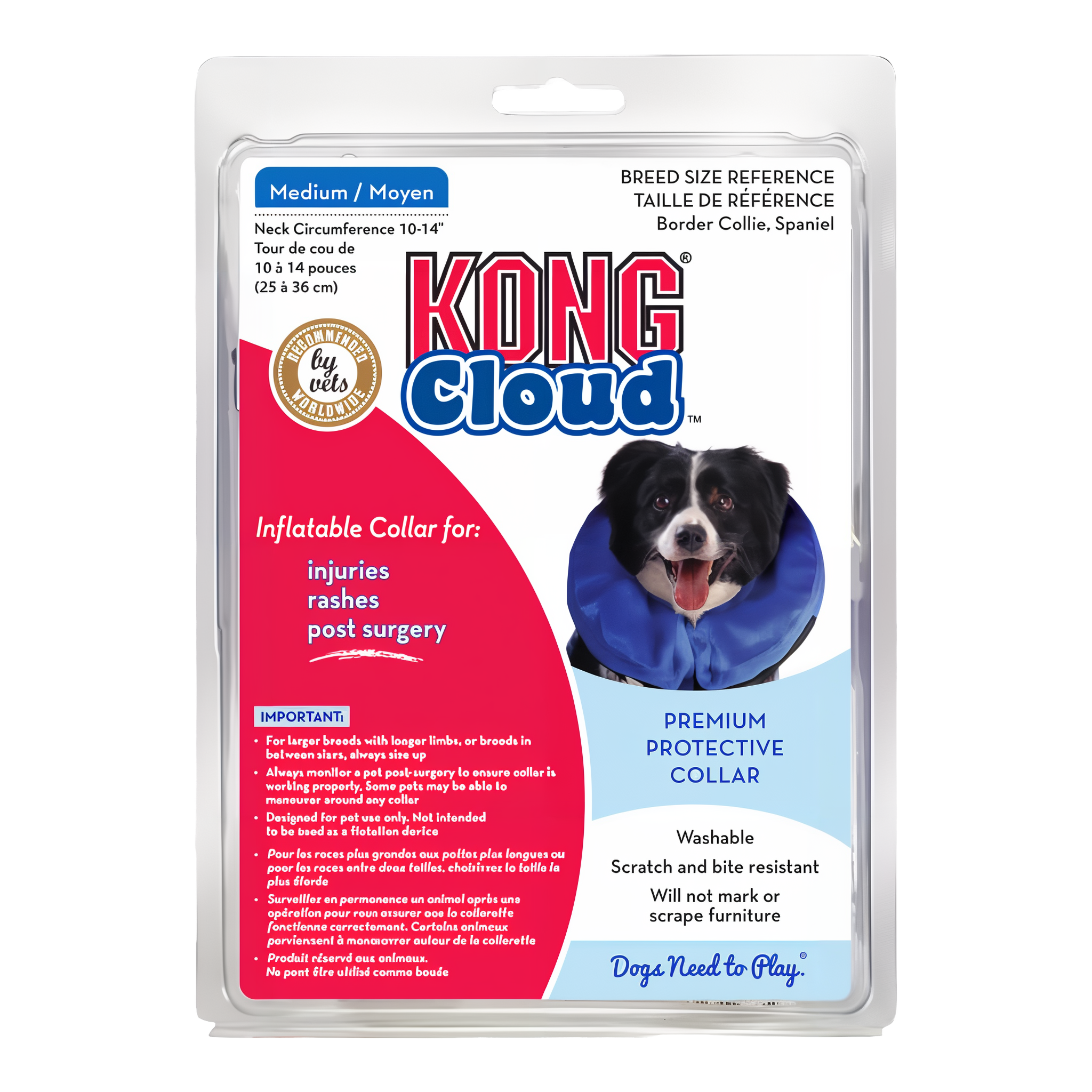KONG Cloud Collar, medium size for dogs