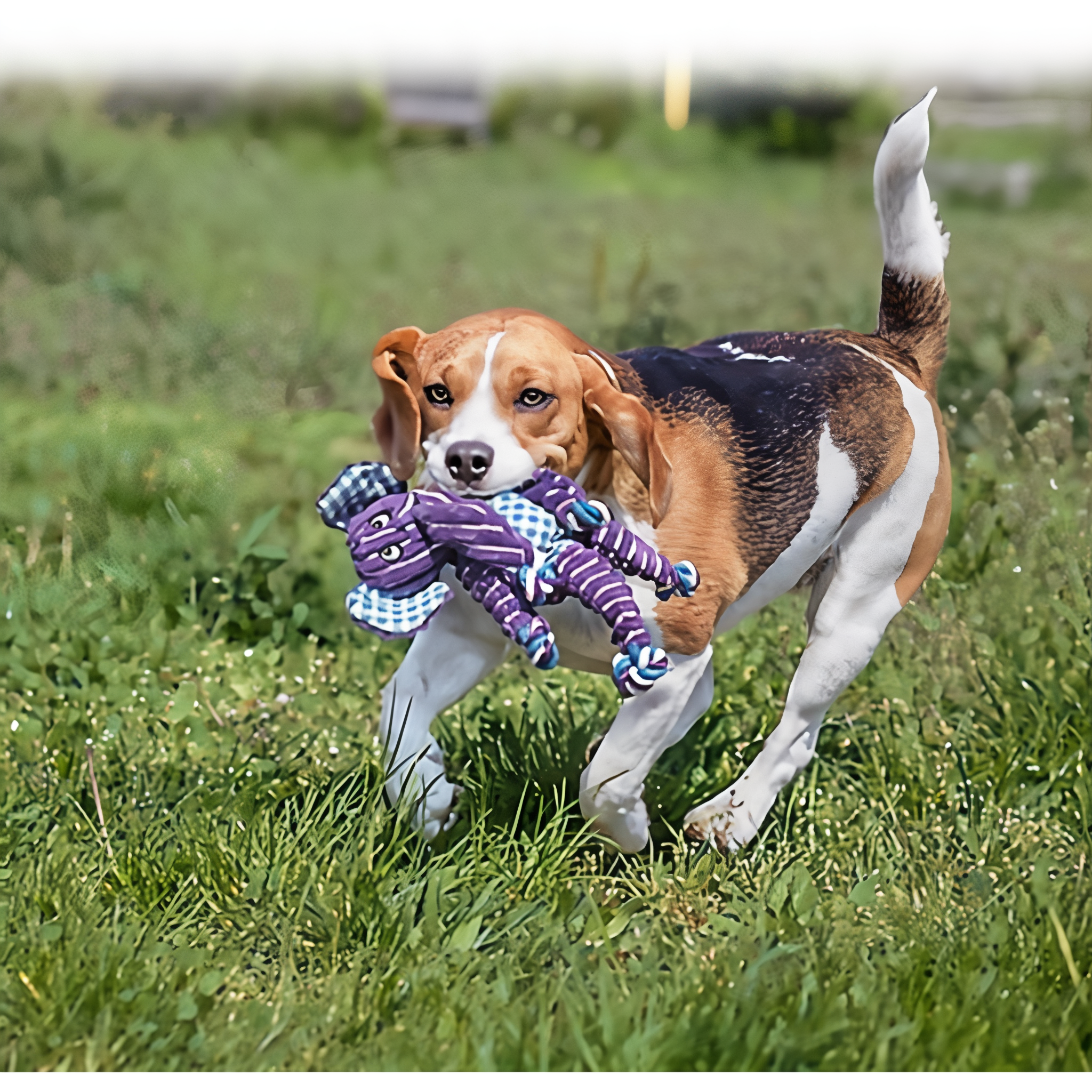 KONG Floppy Knots Fox Dog Toy, large size