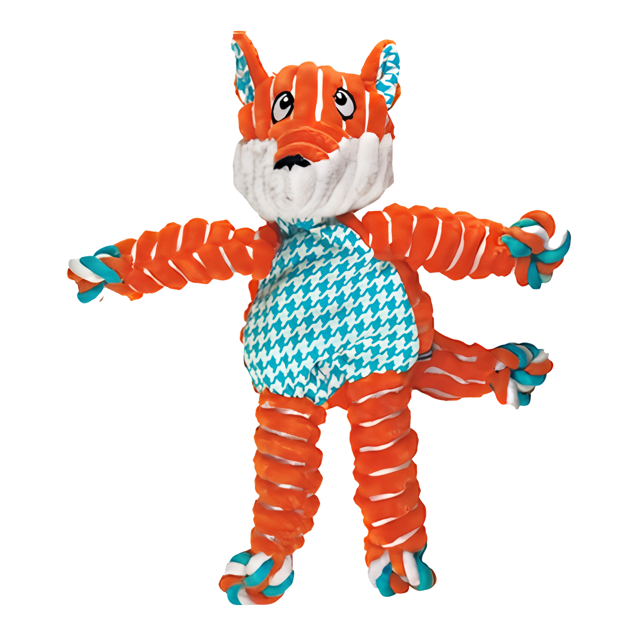 KONG Floppy Knots Fox Dog Toy, small size