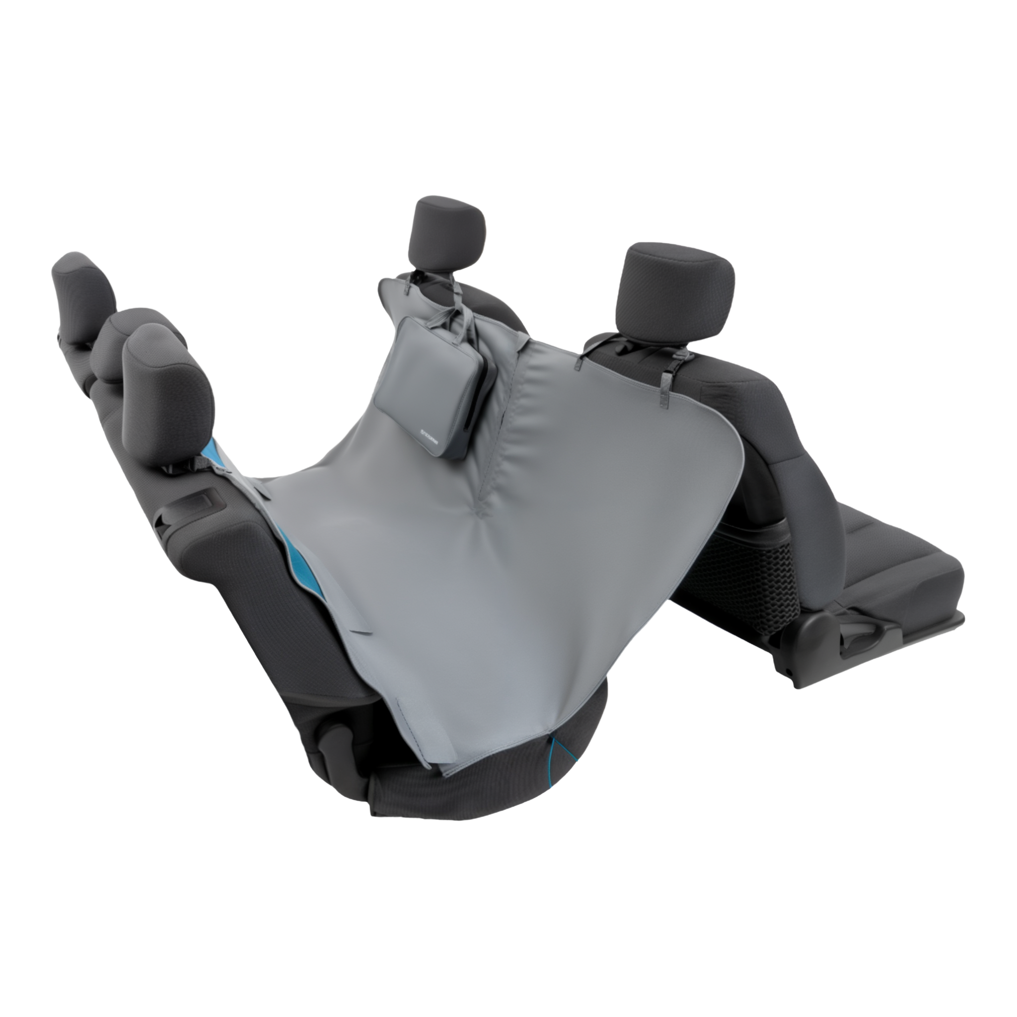 Kurgo Rover dog hammock car seat cover in Charcoal