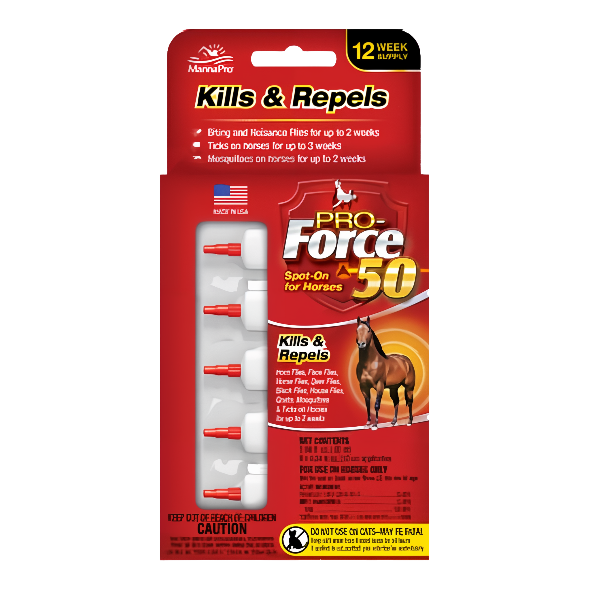 Manna Pro Pro-Force Spot-On Fly Control for Horses