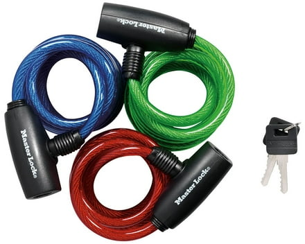 Master Lock Cable Lock 8127TRICC Keyed Bike Lock