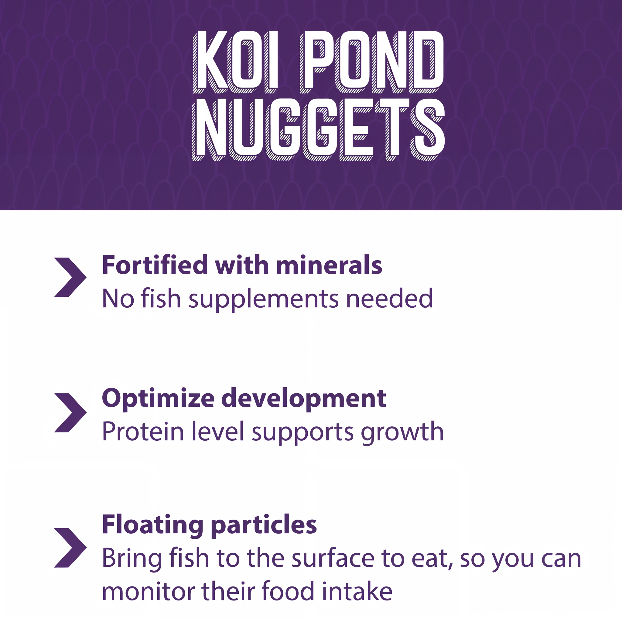 Mazuri Koi Pond Nuggets floating nuggets on water