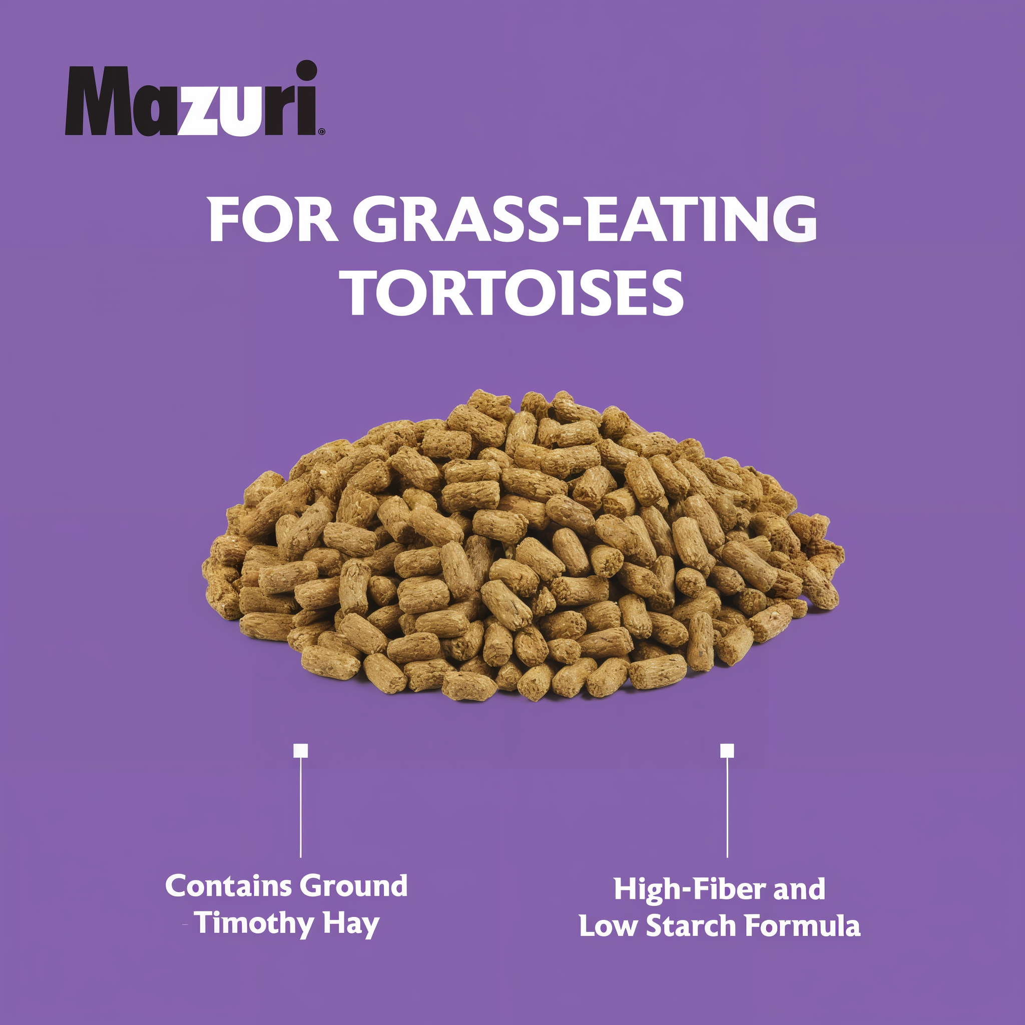 A close-up of Mazuri Tortoise LS Diet pieces