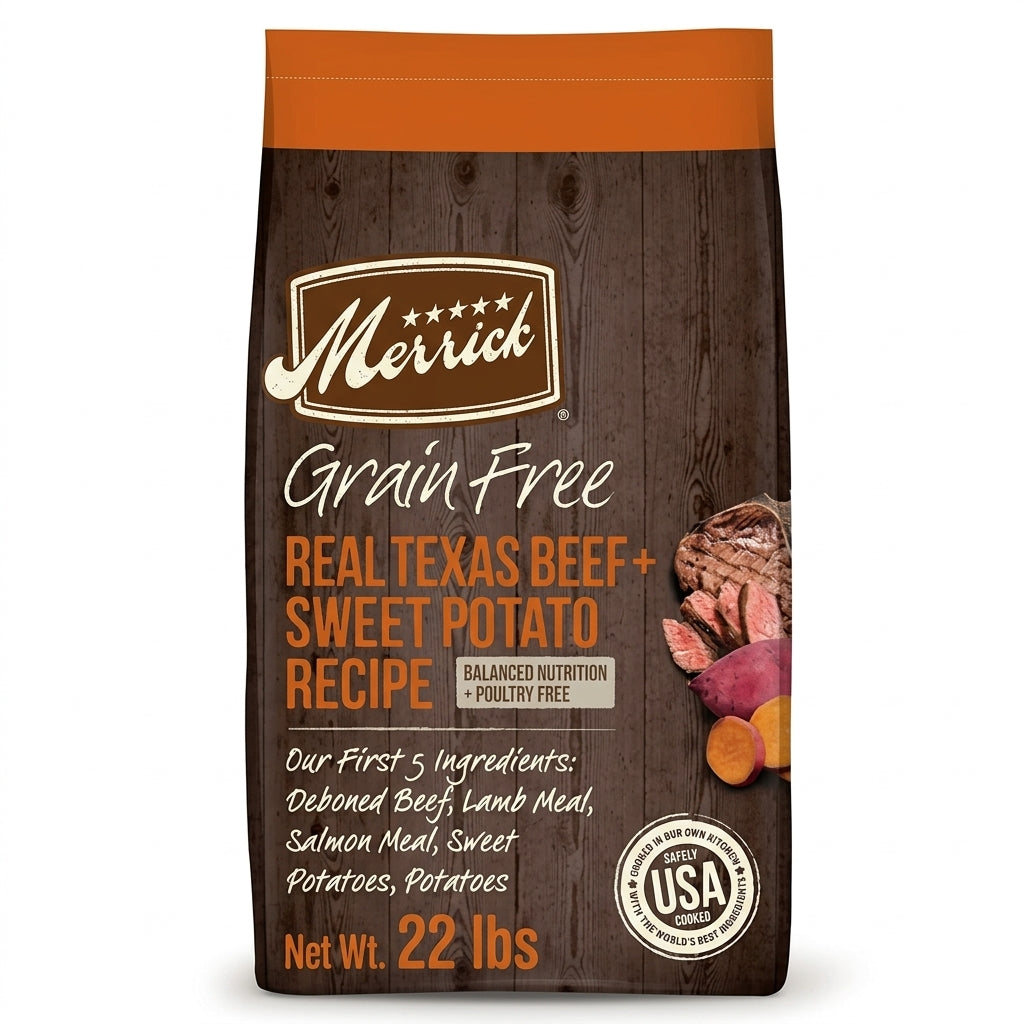 Merrick Grain-Free Real Texas Beef & Sweet Potato Recipe Dry Dog Food