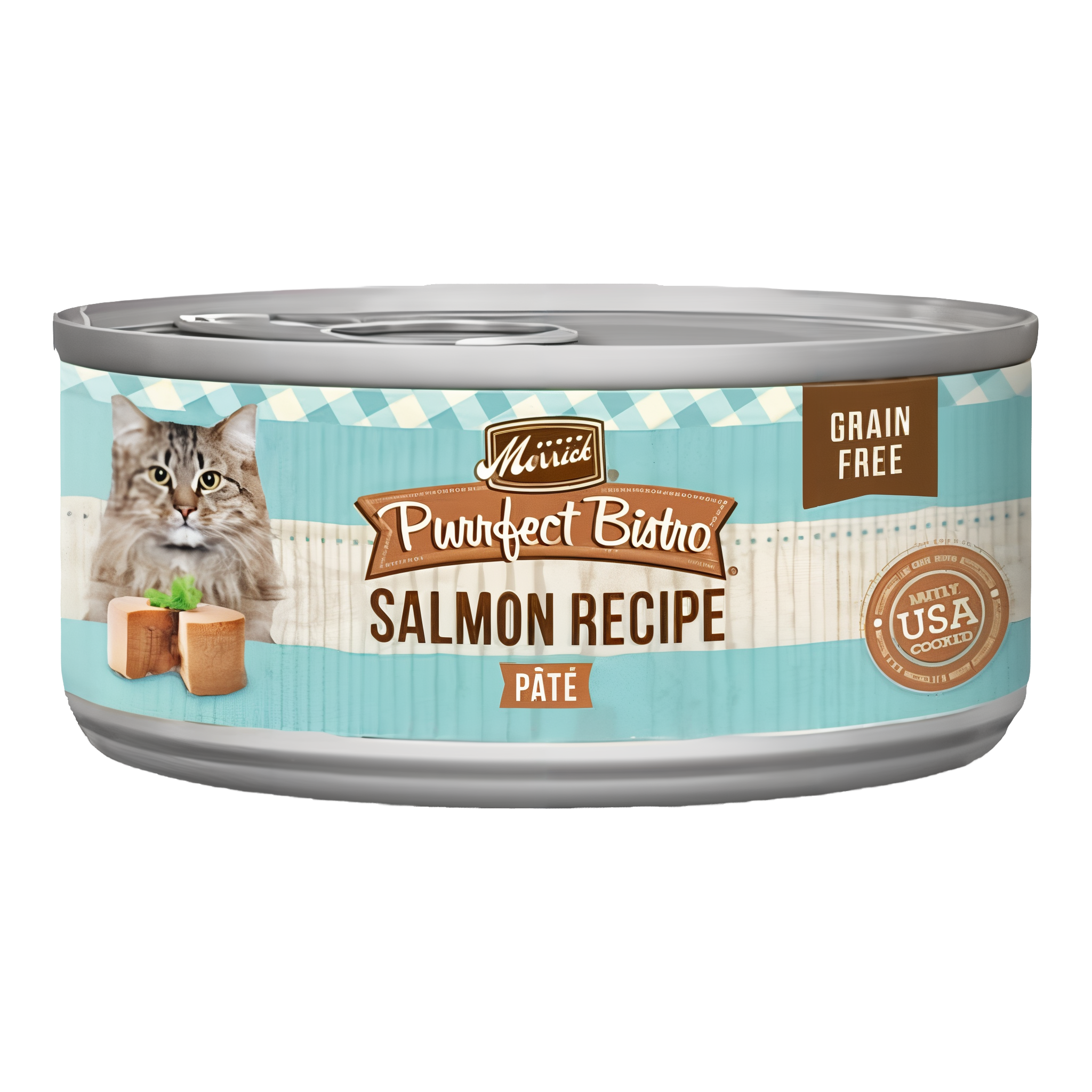 Merrick Purrfect Bistro Grain Free Wet Cat Food Salmon Recipe Pate