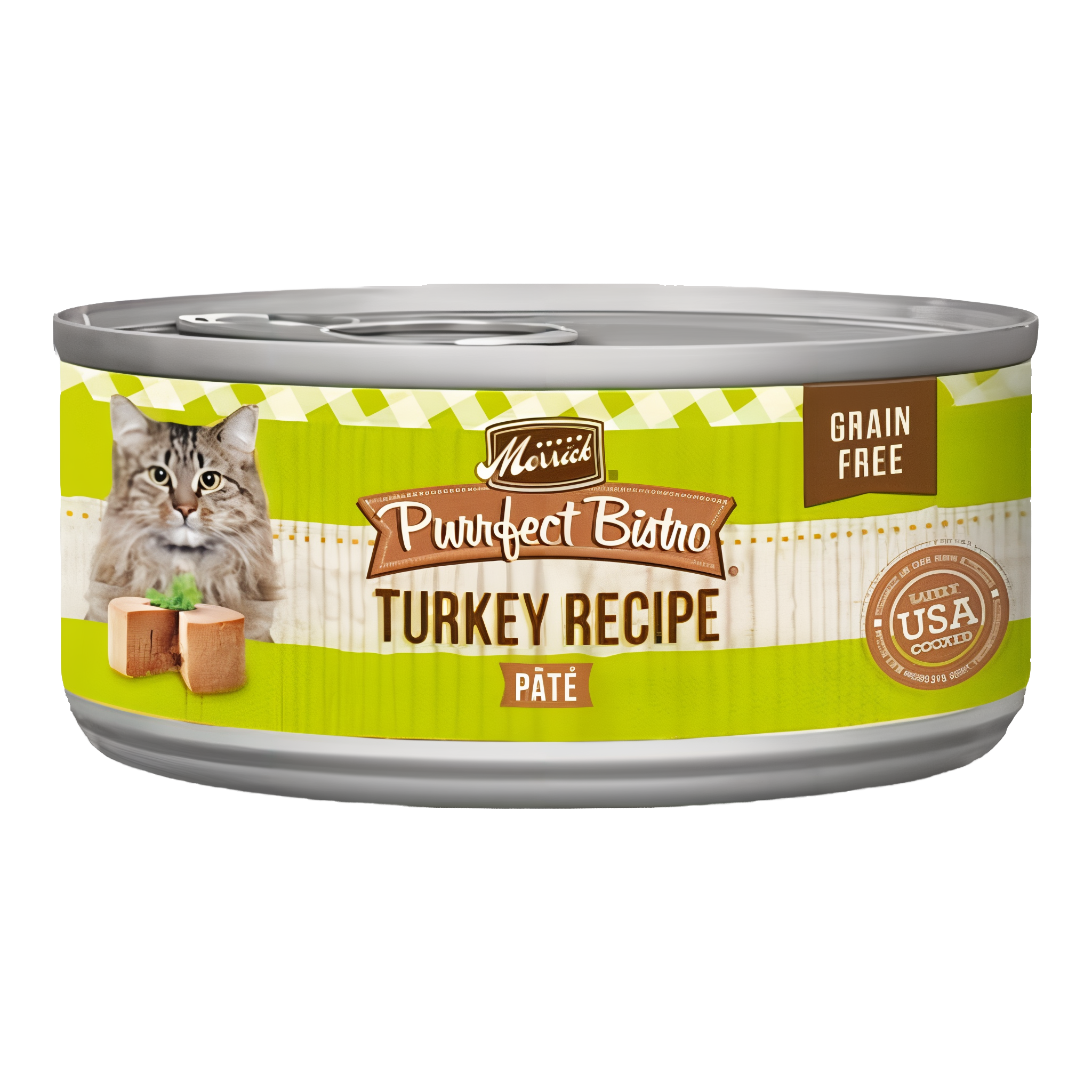 Merrick Purrfect Bistro Grain Free Wet Cat Food Turkey Recipe Pate