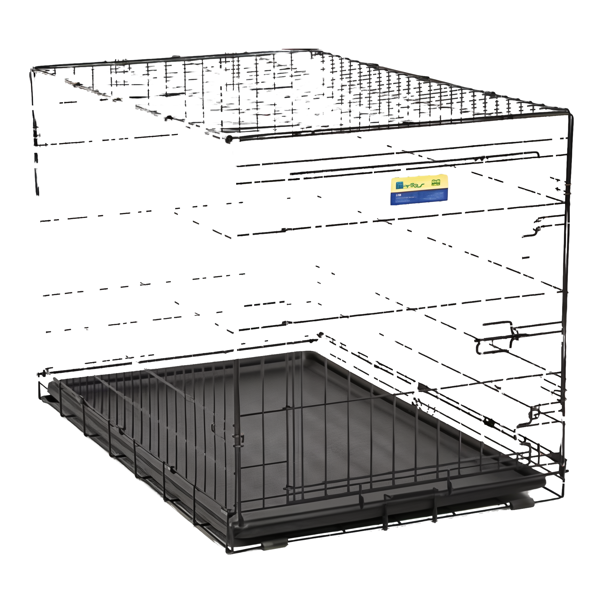 Contour Single Door Dog Crate, 36-inch size, suitable for larger dogs.