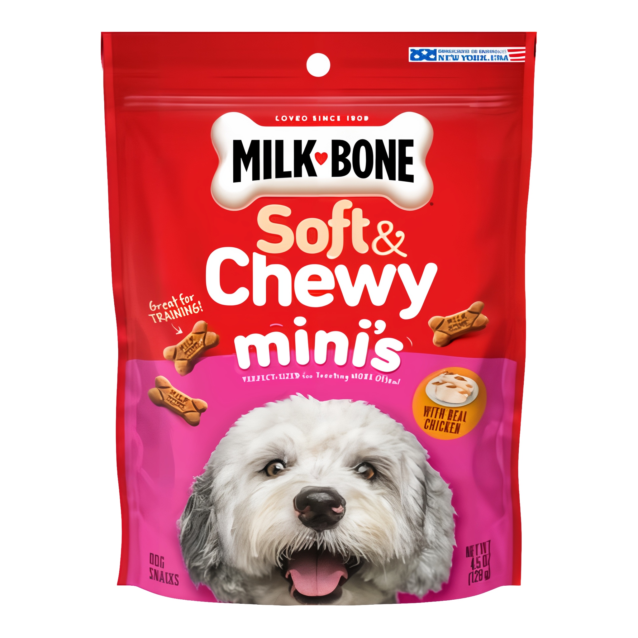 Milk-Bone Soft & Chewy Mini's Dog Treats Made With Real Chicken