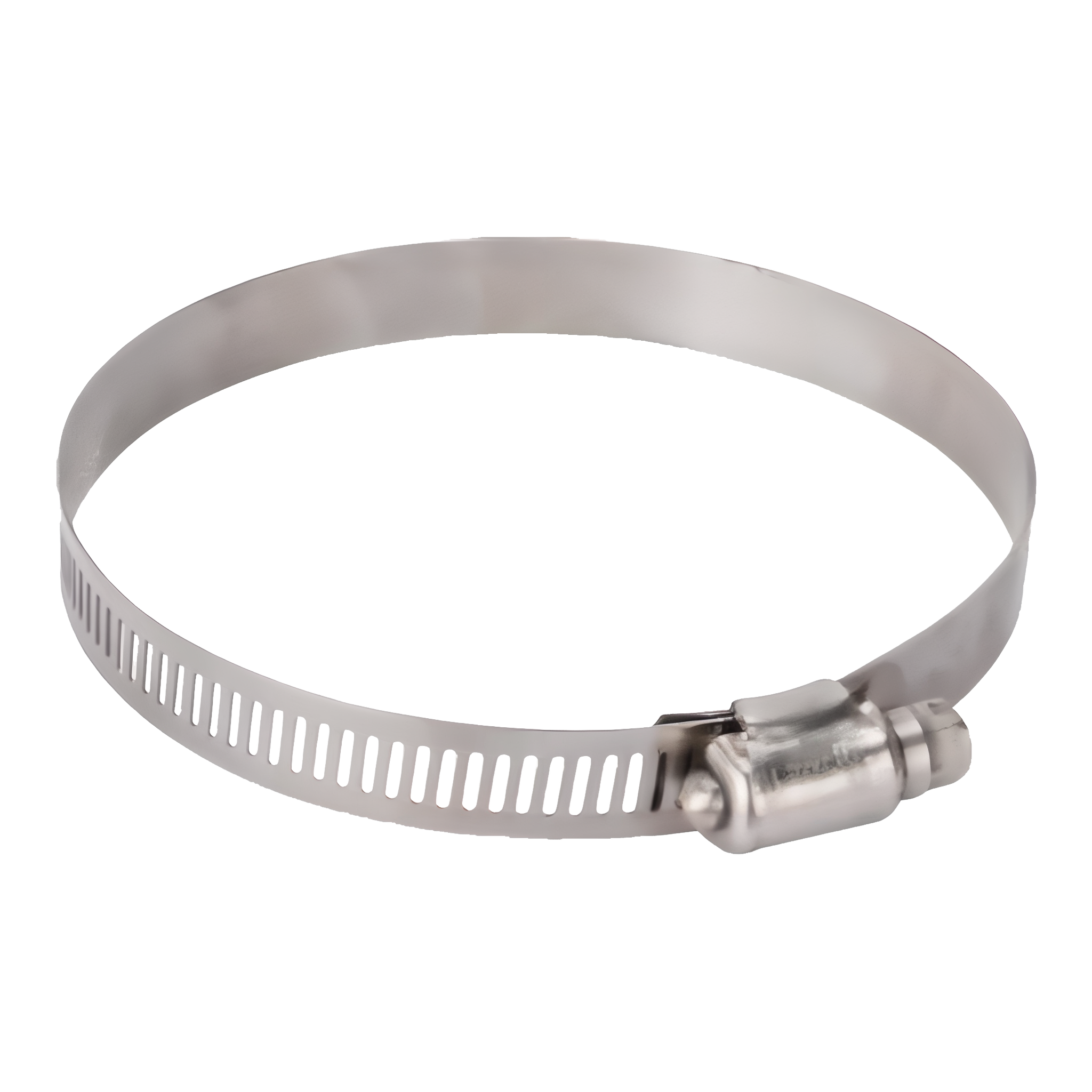 Mintcraft Interlocked Stainless Steel Hose Clamp, No. 56 size (3-1/16 to 4 in range), worm-gear drive