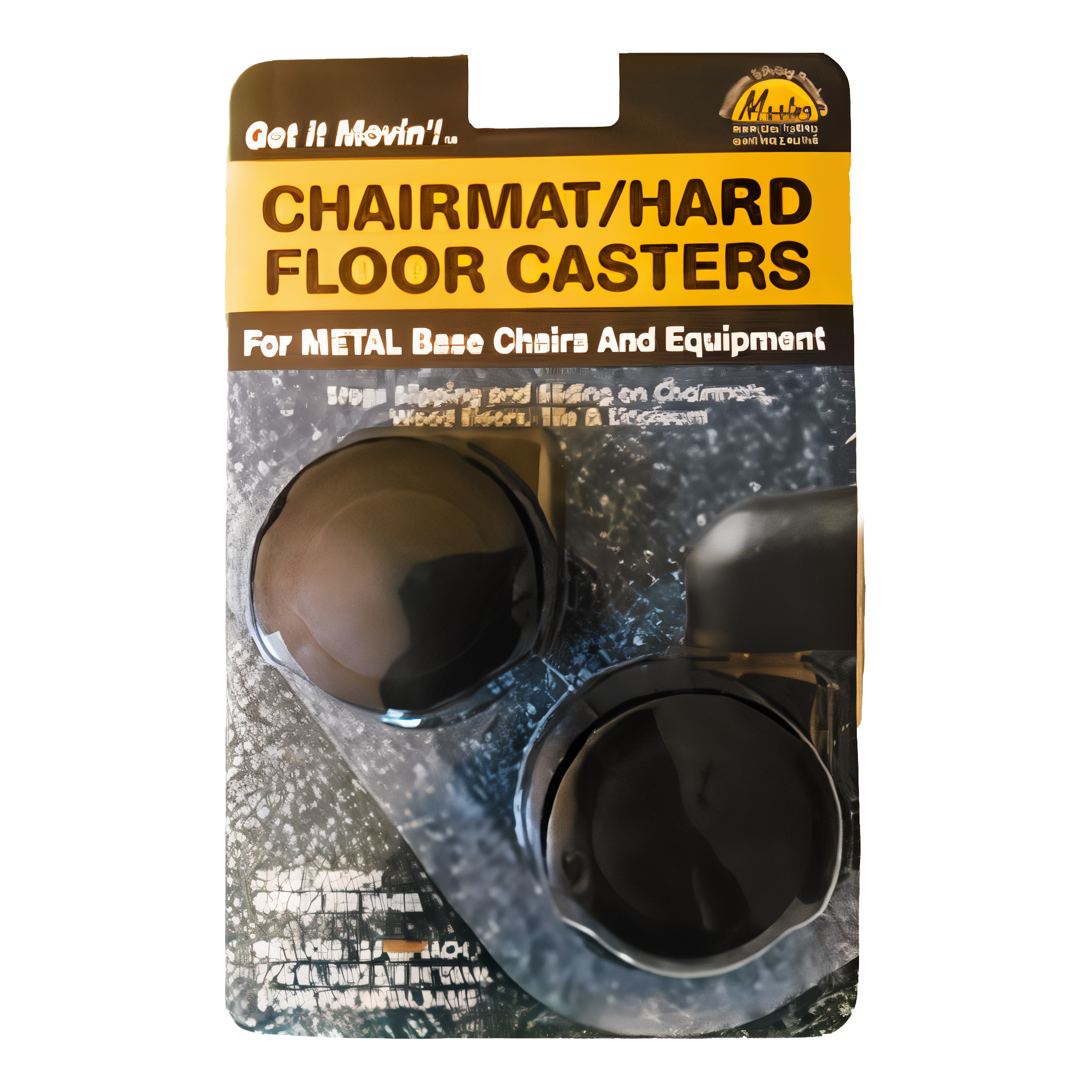 Office Depot Brand Get It Movin Soft-Wheel Casters for Metal Bases on Hard Floors Chairmats