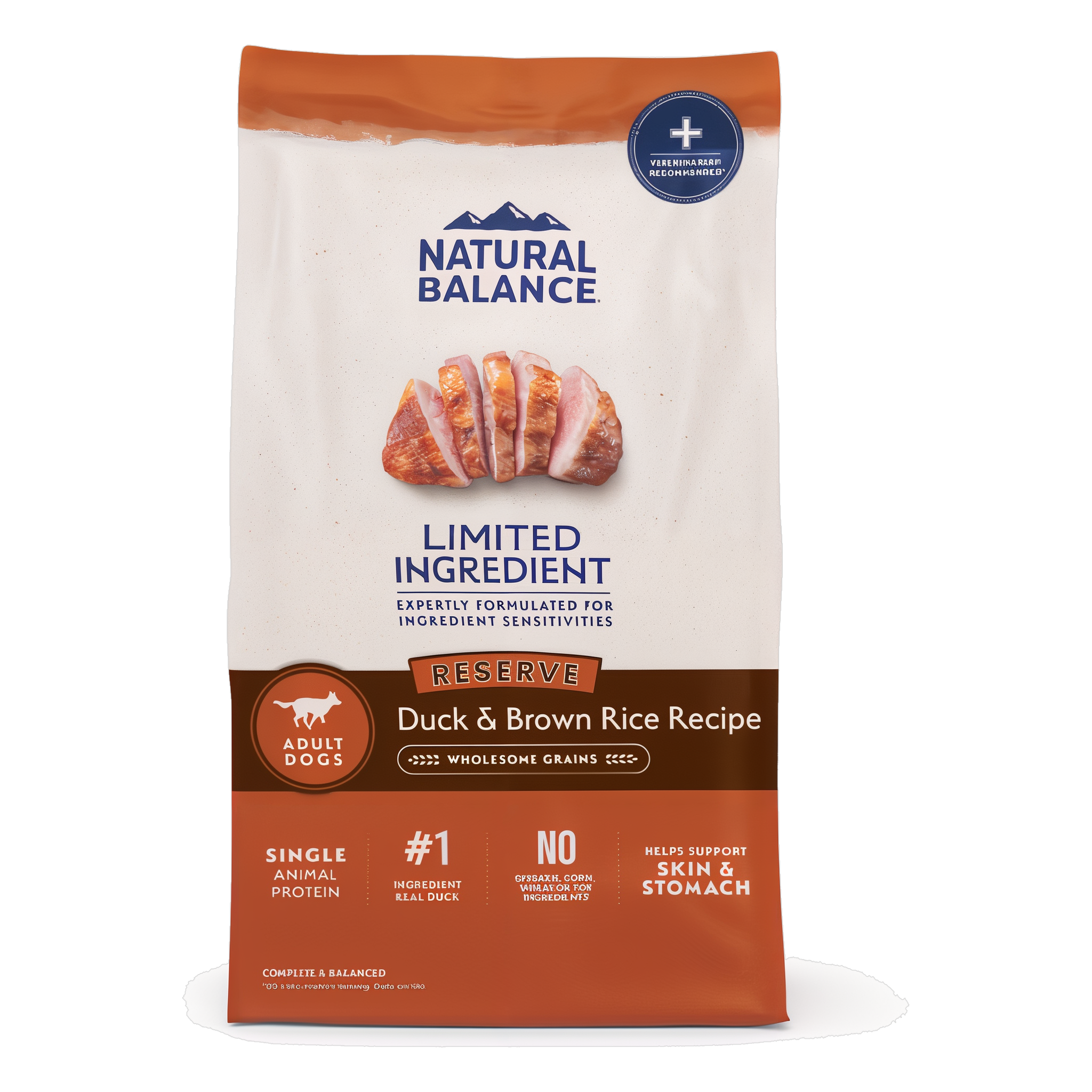 Natural Balance Limited Ingredient Reserve Duck & Brown Rice Recipe Dry Dog Food, 22 lb bag