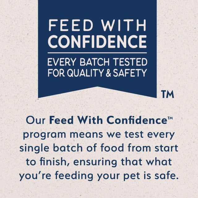 Natural Balance brand promise for Limited Ingredient Whitefish, Brown Rice & Salmon Recipe Wet Dog Food: veterinarian recommended, no artificial flavors or colors, every batch tested under the Feed With Confidence program