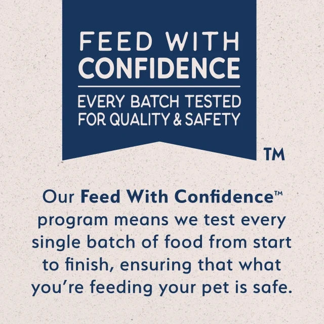 Natural Balance brand promise for Rewards Crunchy Biscuits With Real Duck Dog Treats: veterinarian recommended, no artificial flavors or colors, every batch tested under the Feed With Confidence program