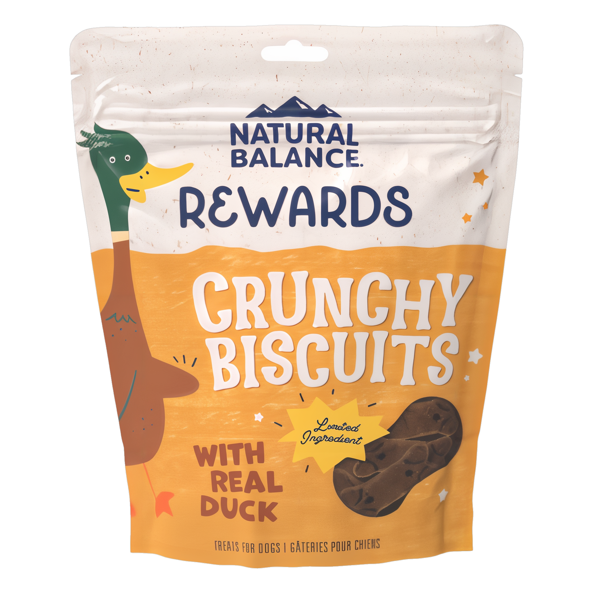 Natural Balance Rewards Crunchy Biscuits With Real Duck Dog Treats, 14 oz