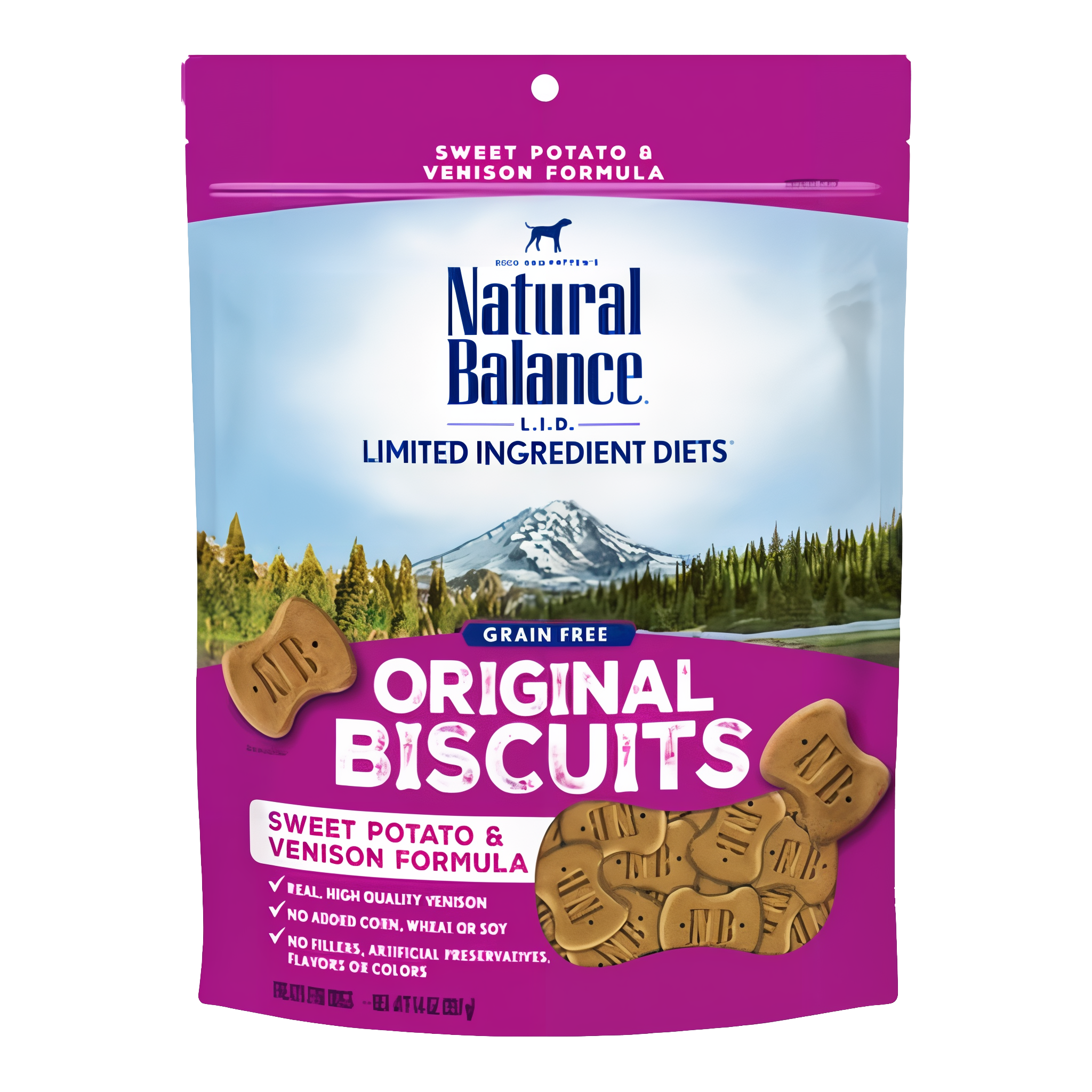 Natural Balance L.I.T. Limited Ingredient Treats Sweet Potato & Venison Formula Dry Dog Treats