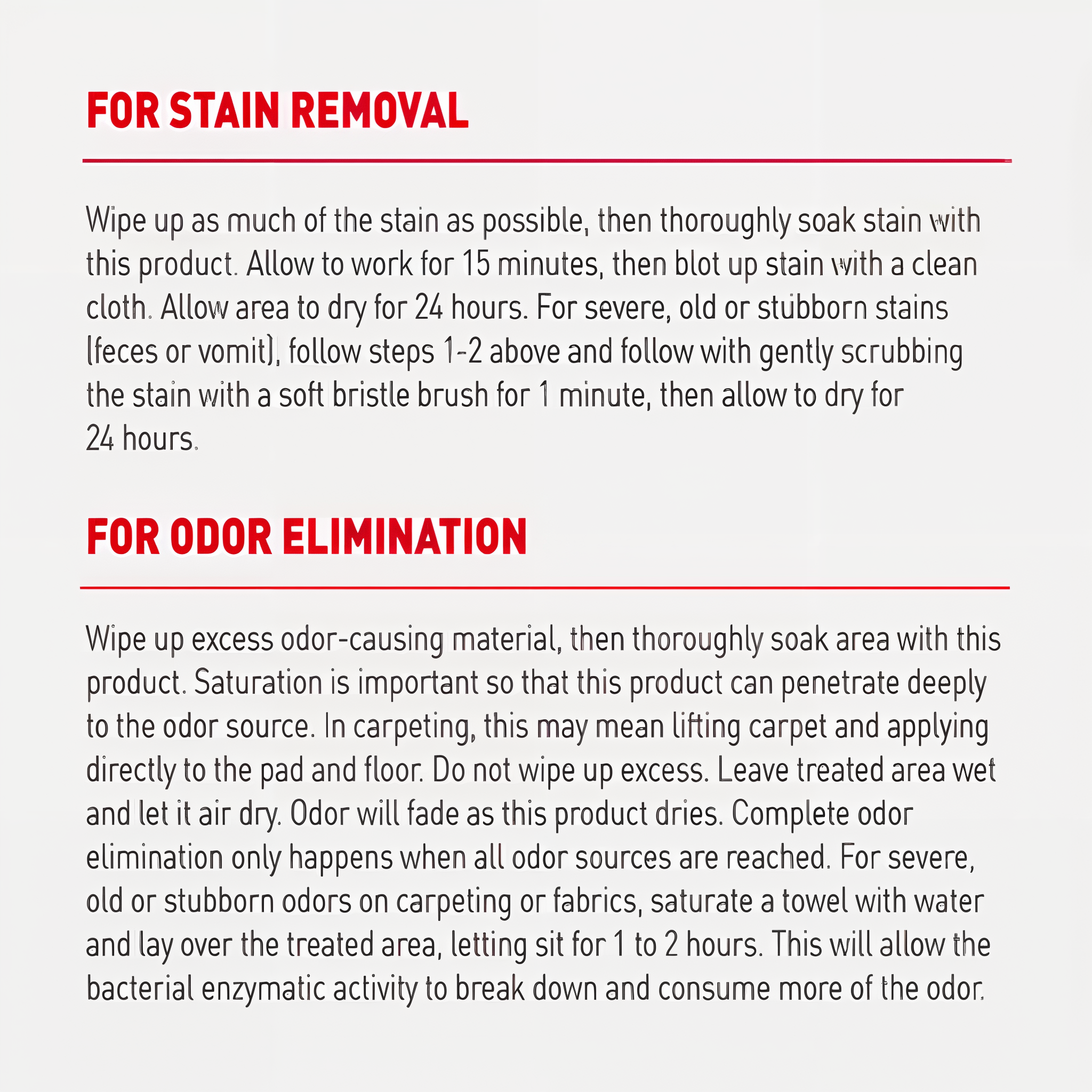 Nature's Miracle Advanced Stain & Odor Eliminator mainimages stainandodor advanced 02 directions