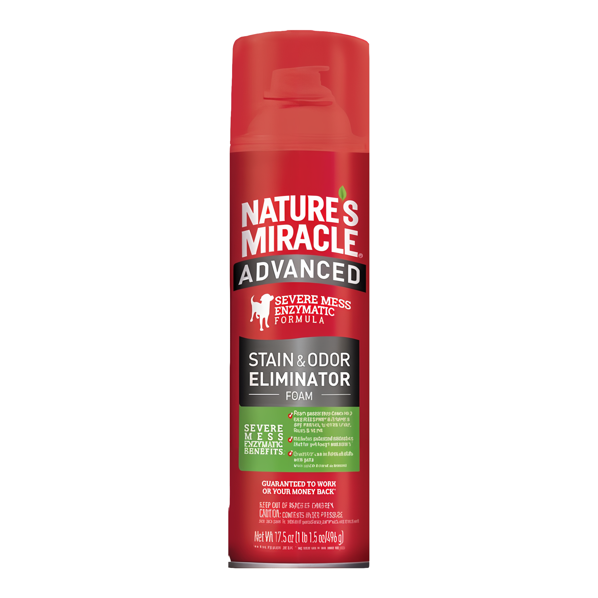 Nature's Miracle Advanced Stain and Odor Eliminator Foam Dog package front