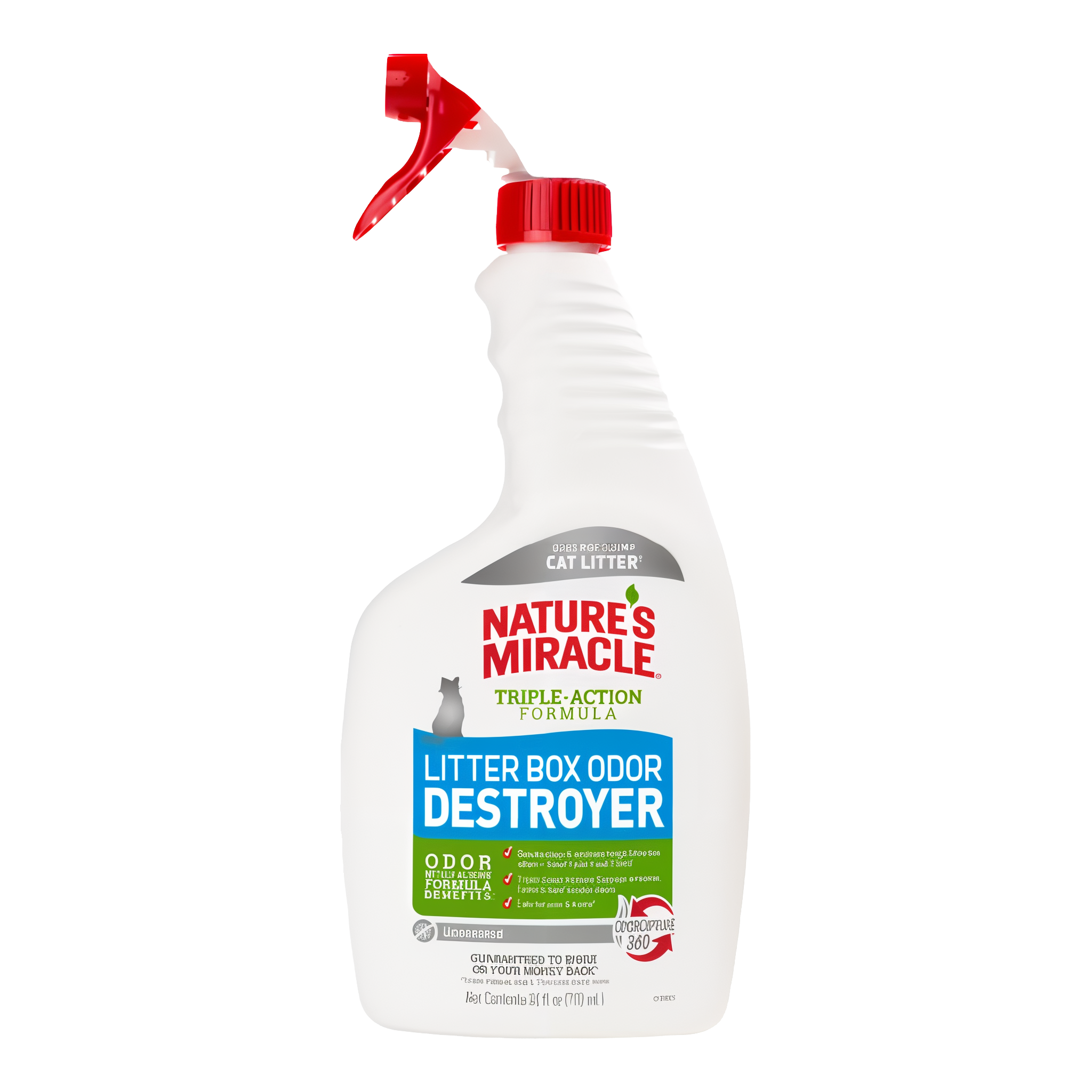 Nature's Miracle Unscented Litter Box Odor Destroyer package front