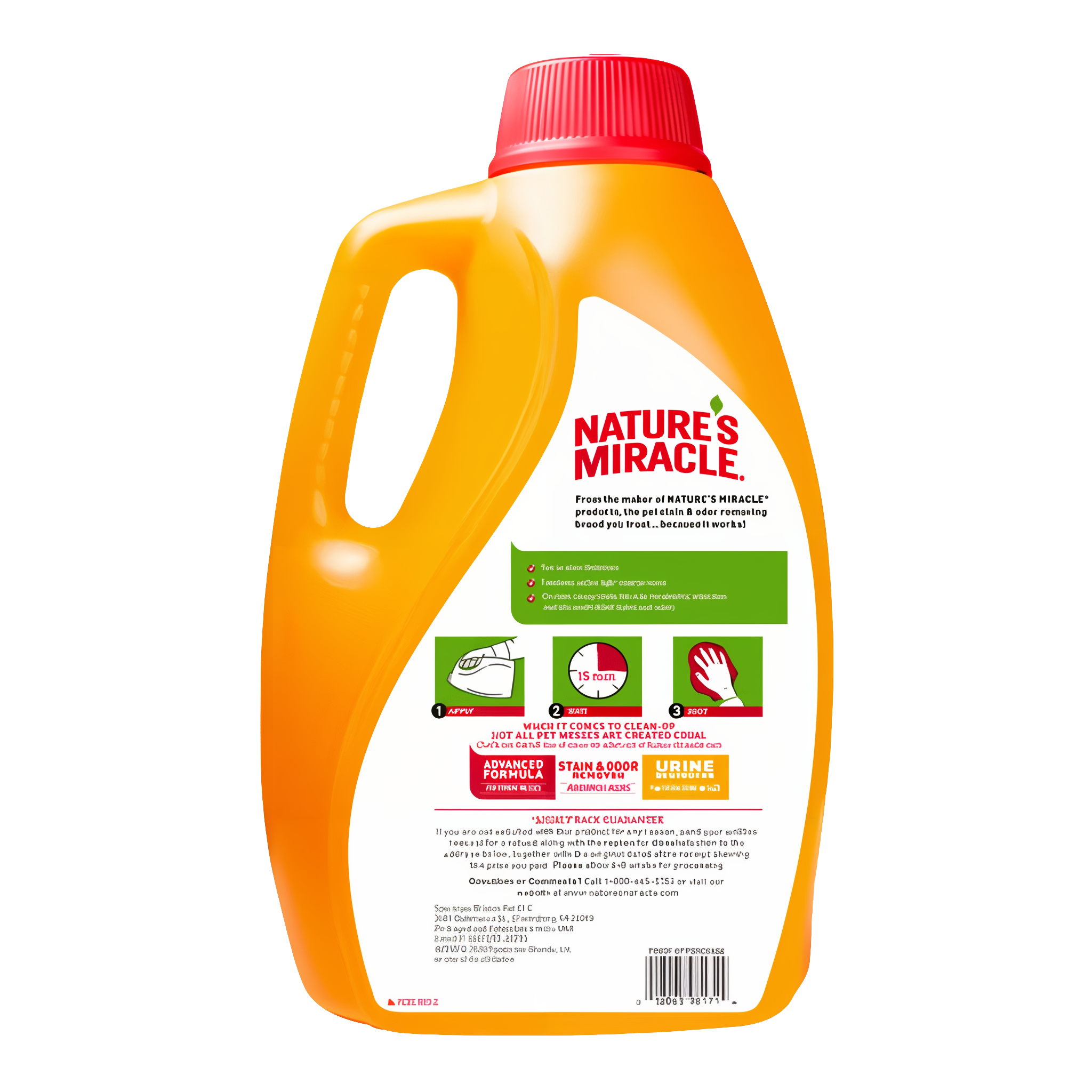 Nature's Miracle Set-In Stain Destroyer Dog Oxy Formula dog setinstainremover gallon g02 back