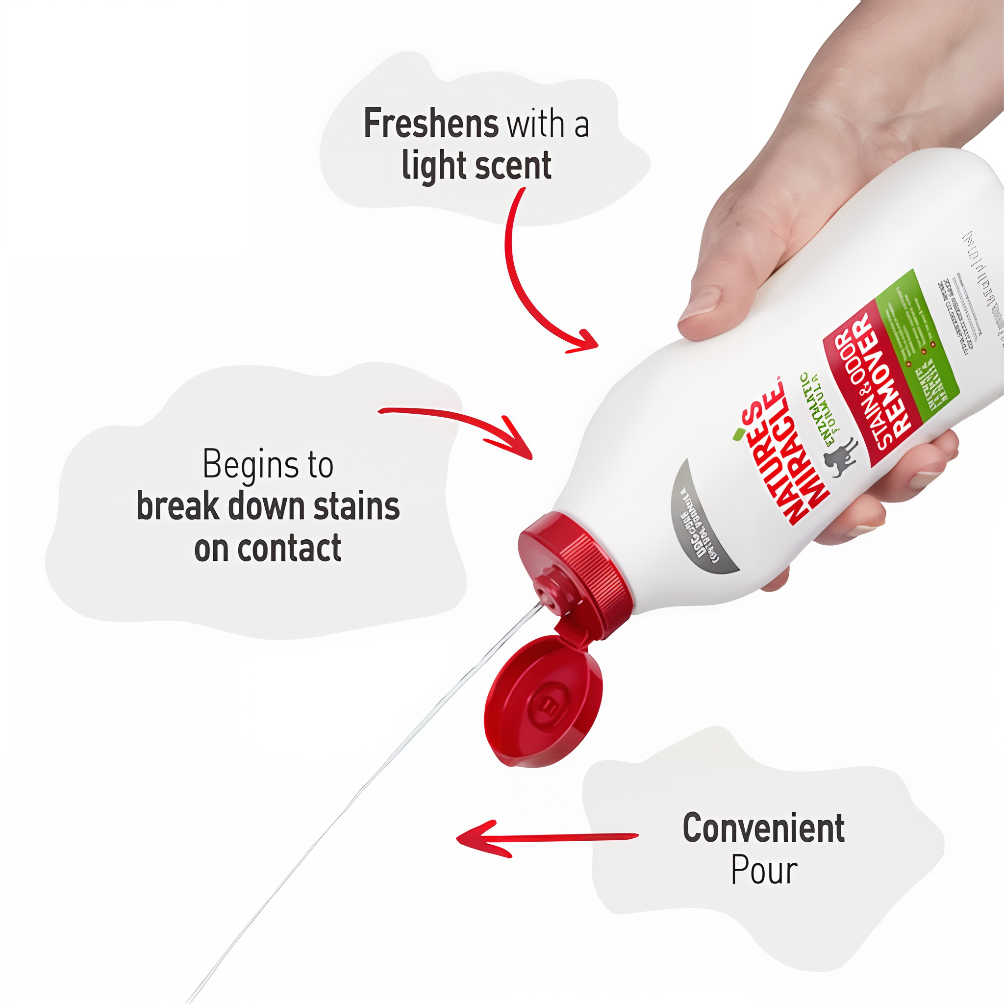 Nature's Miracle Stain and Odor Remover Dog dog stainodorremover 16oz g07 inuse