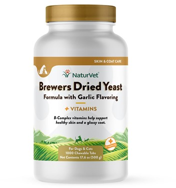 NaturVet Brewer's Yeast & Garlic for Dogs & Cats