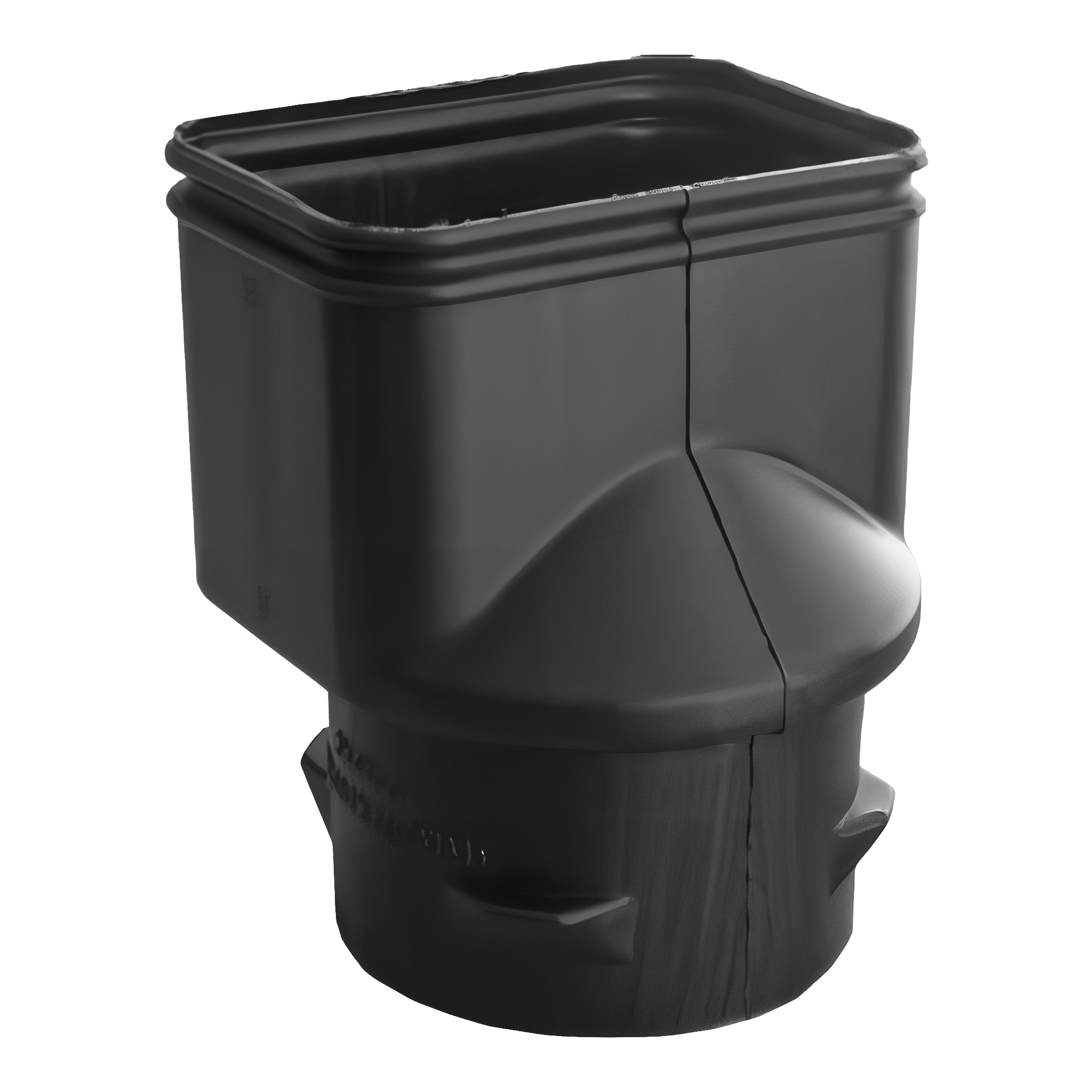 Normandy Products Downspout Adapter DSXI, 3 inch by 4 inch by 4 inch corrugated SDR35 fitting.