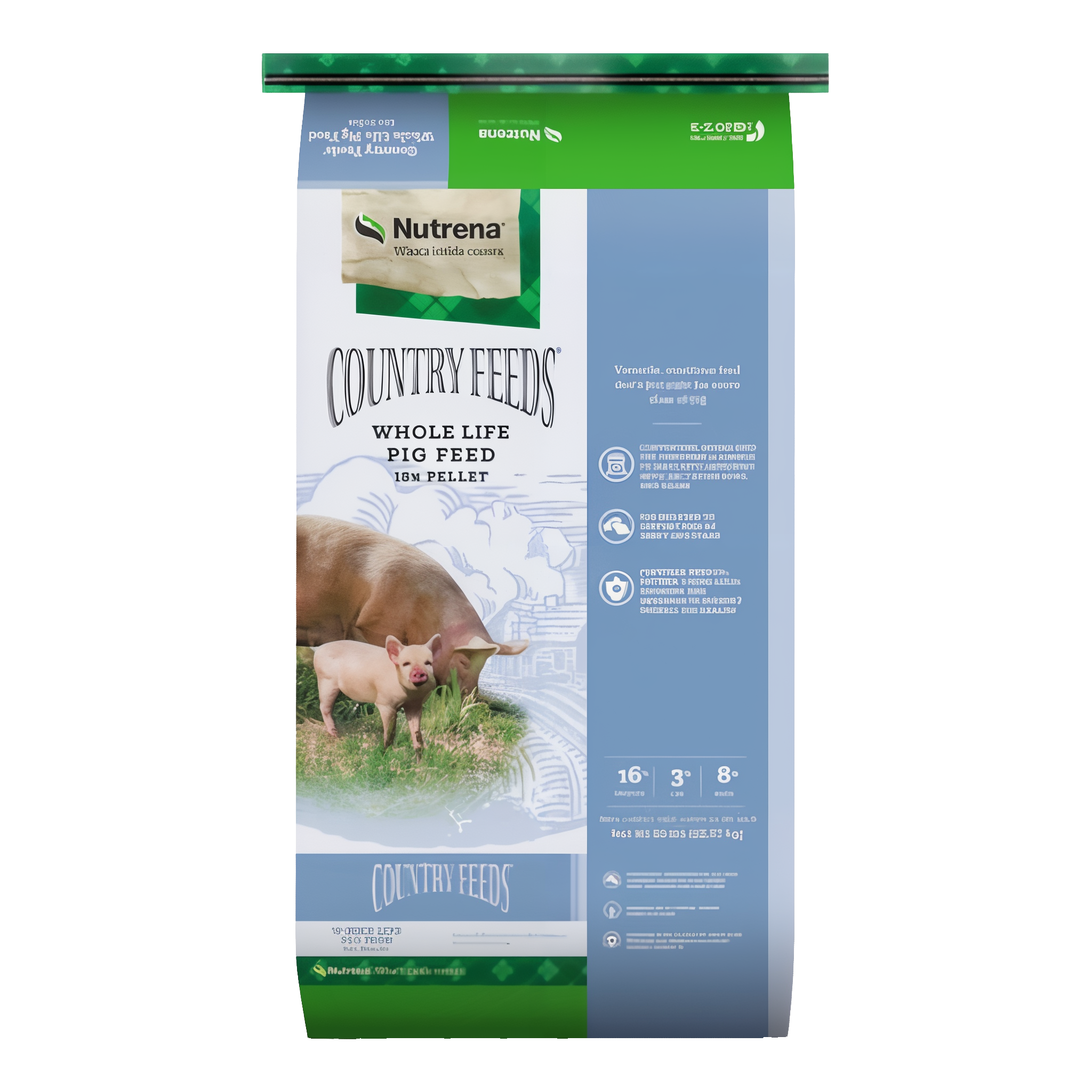 Nutrena Country Feeds Whole Life 16% Pellet Pig Feed
