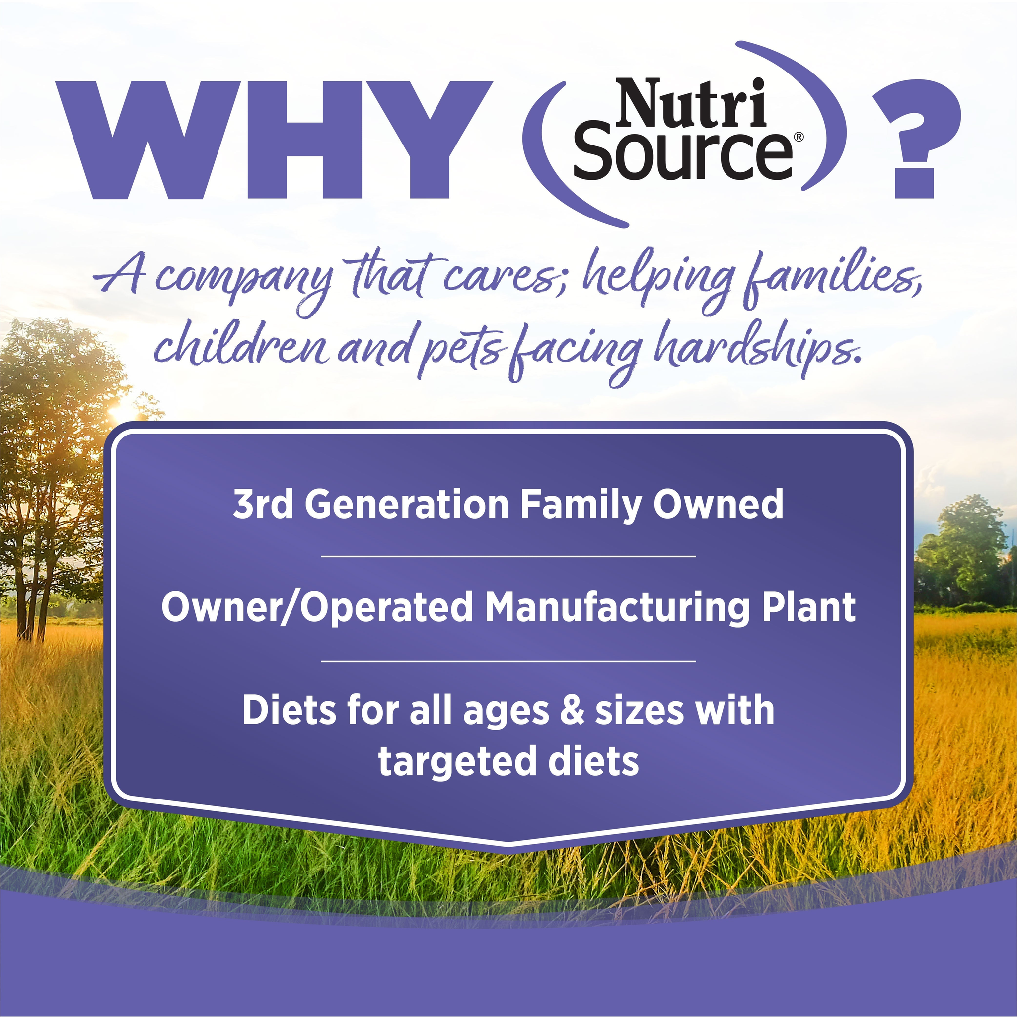 Why NutriSource: a third-generation family company that gives back