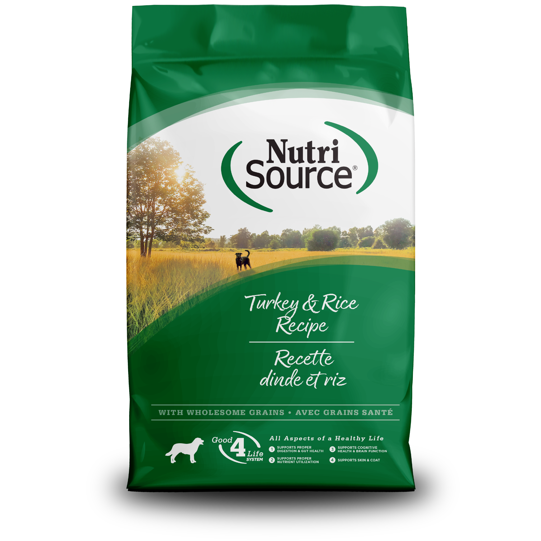 NutriSource Turkey & Rice Recipe Dry Dog Food bag