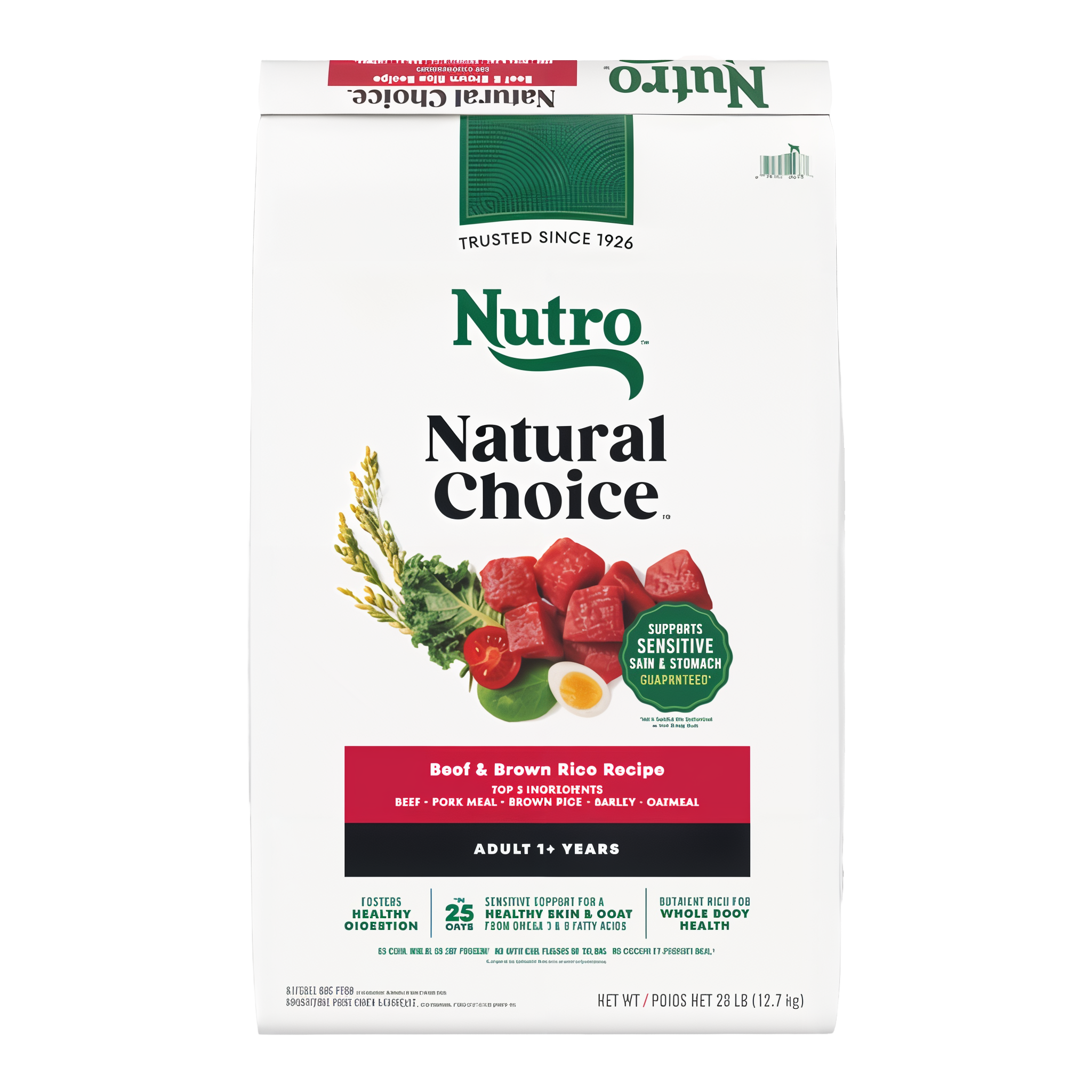 Nutro Natural Choice Adult Beef & Brown Rice Recipe Dry Dog Food bag front