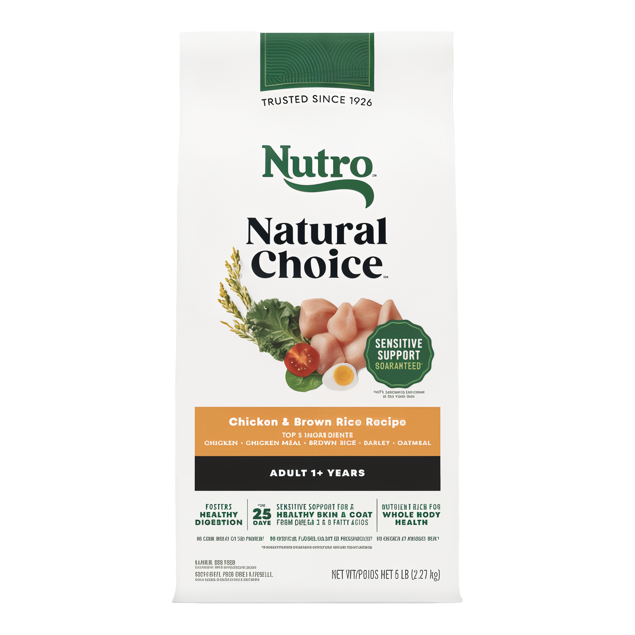 Nutro Natural Choice Adult Farm-Raised Chicken & Brown Rice Recipe Dry Dog Food bag front