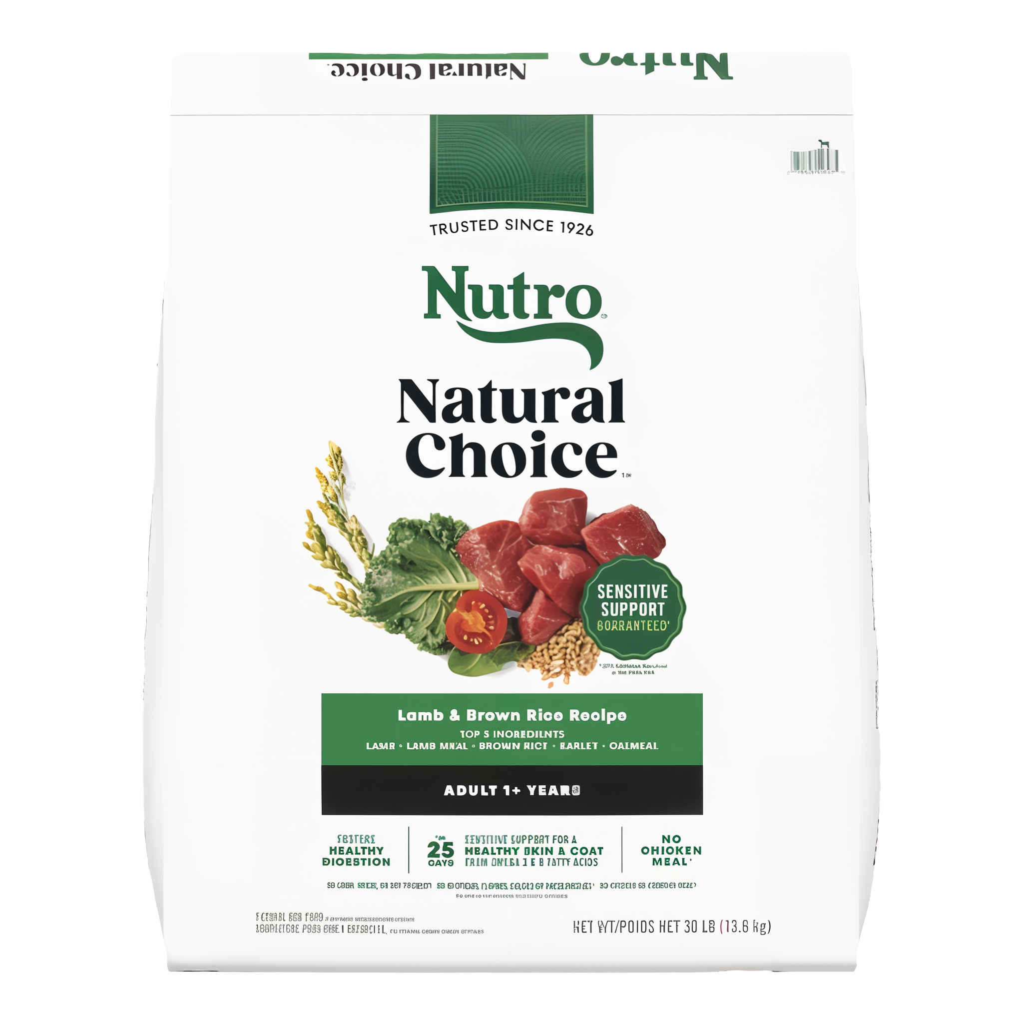 Nutro Natural Choice Adult Lamb & Brown Rice Recipe Dry Dog Food bag front
