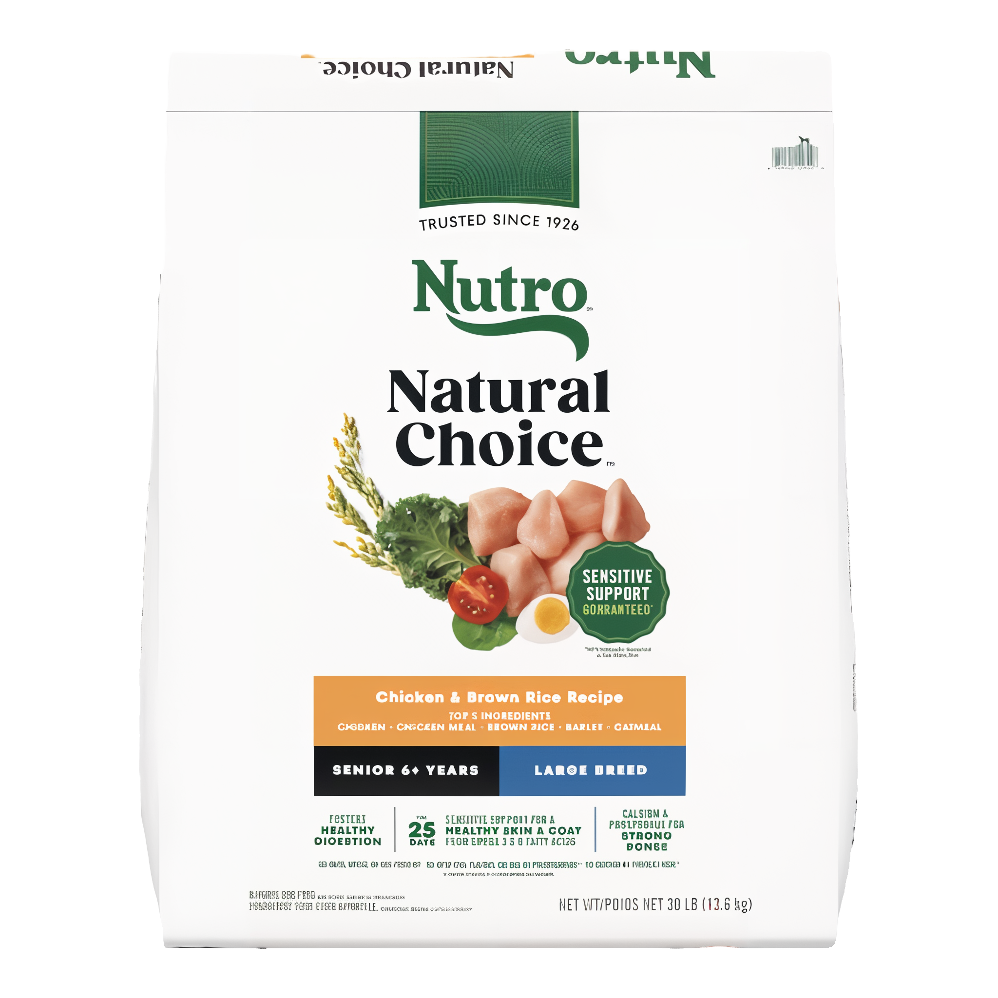 Nutro Natural Choice Large Breed Senior Chicken & Brown Rice Recipe Dry Dog Food bag front