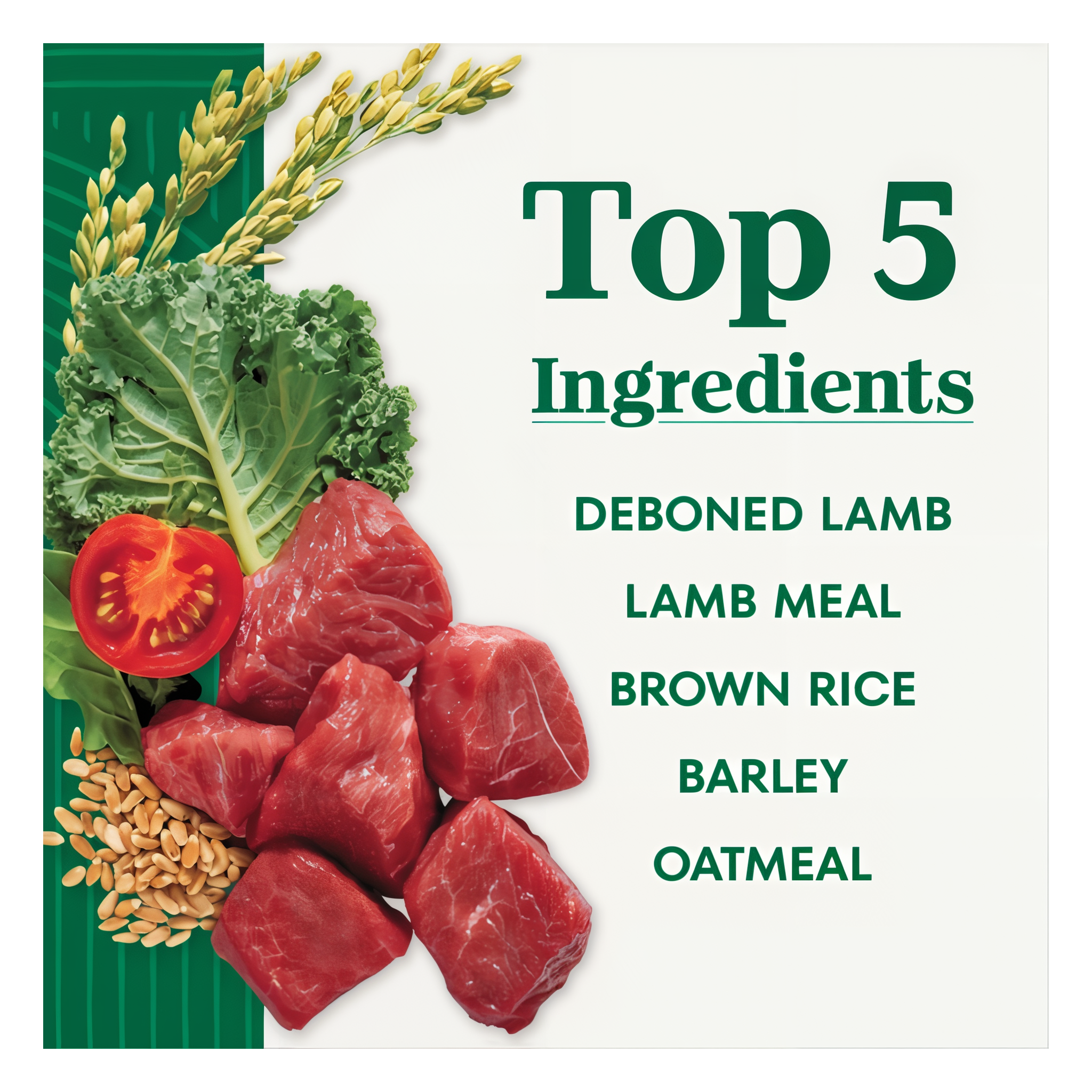 Top 5 ingredients panel