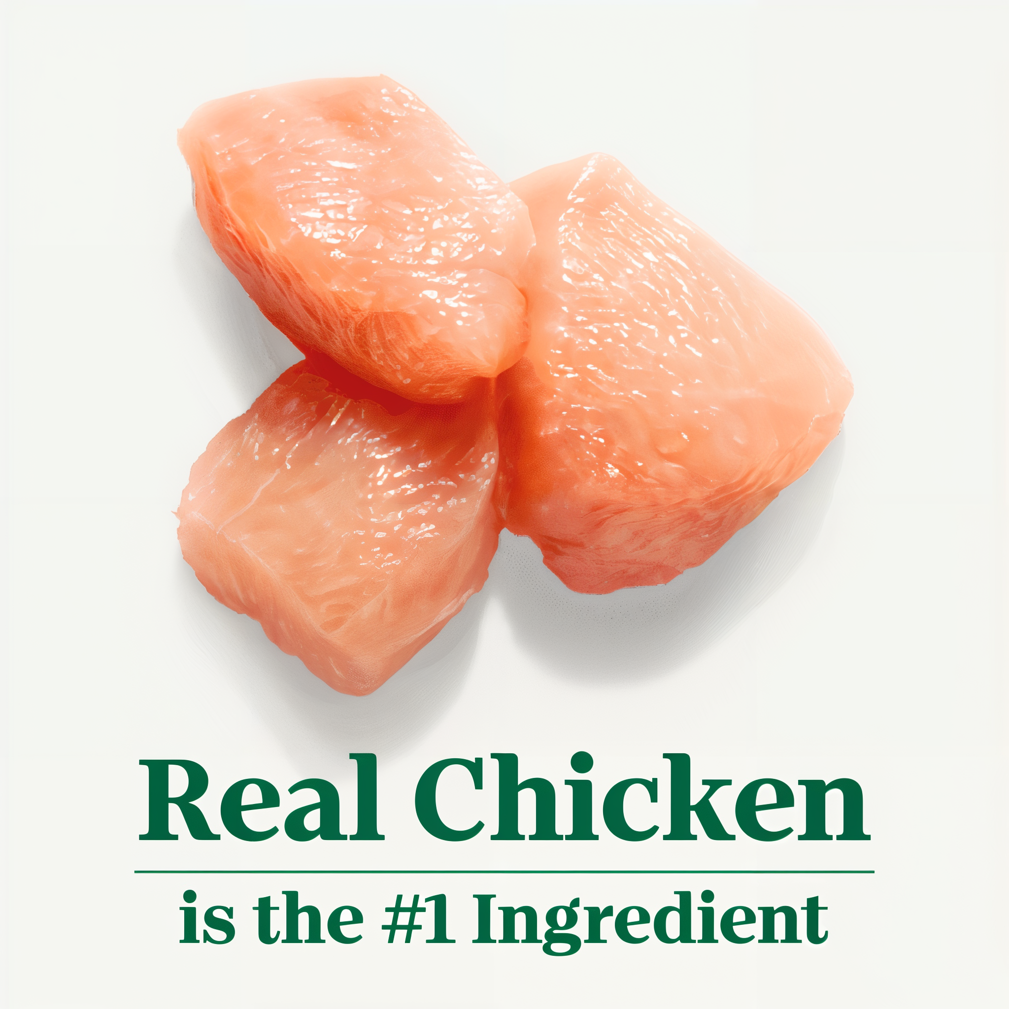 Real chicken is the number 1 ingredient in Nutro Wholesome Essentials senior cat food