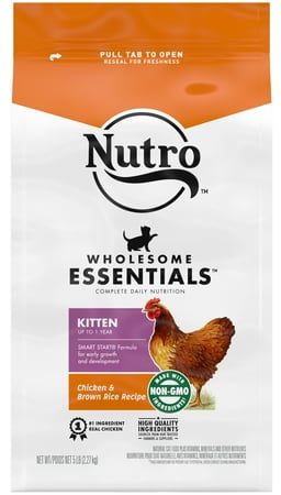 Nutro Wholesome Essentials Natural Chicken & Brown Rice Dry Cat Food For Kitten