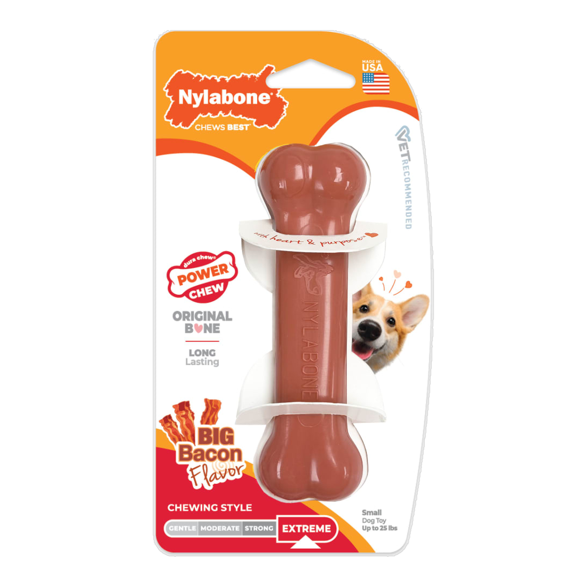 Nylabone Power Chew Original Bone in package, front