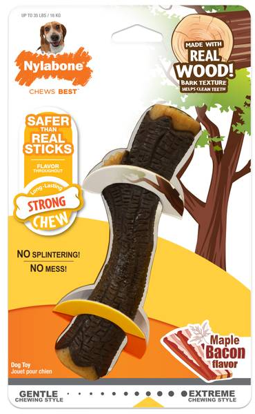 Nylabone Strong Chew Real Wood Stick Dog Toy