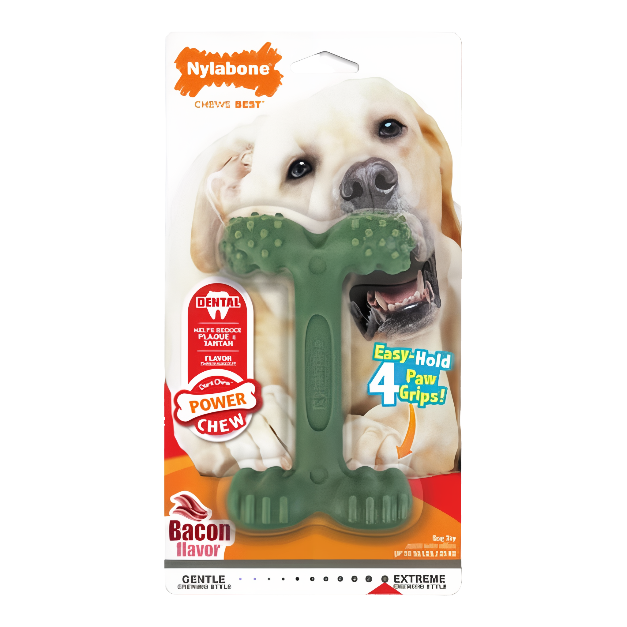 Tfh Publications & Nylabone 4 Paw Grips Power Dog Chew Toy