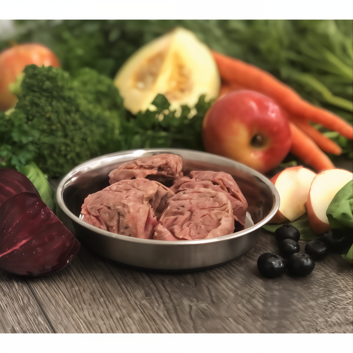 OC Raw Dog Beef & Produce Meaty Rox Frozen Raw Dog Food 3 lb -- lifestyle