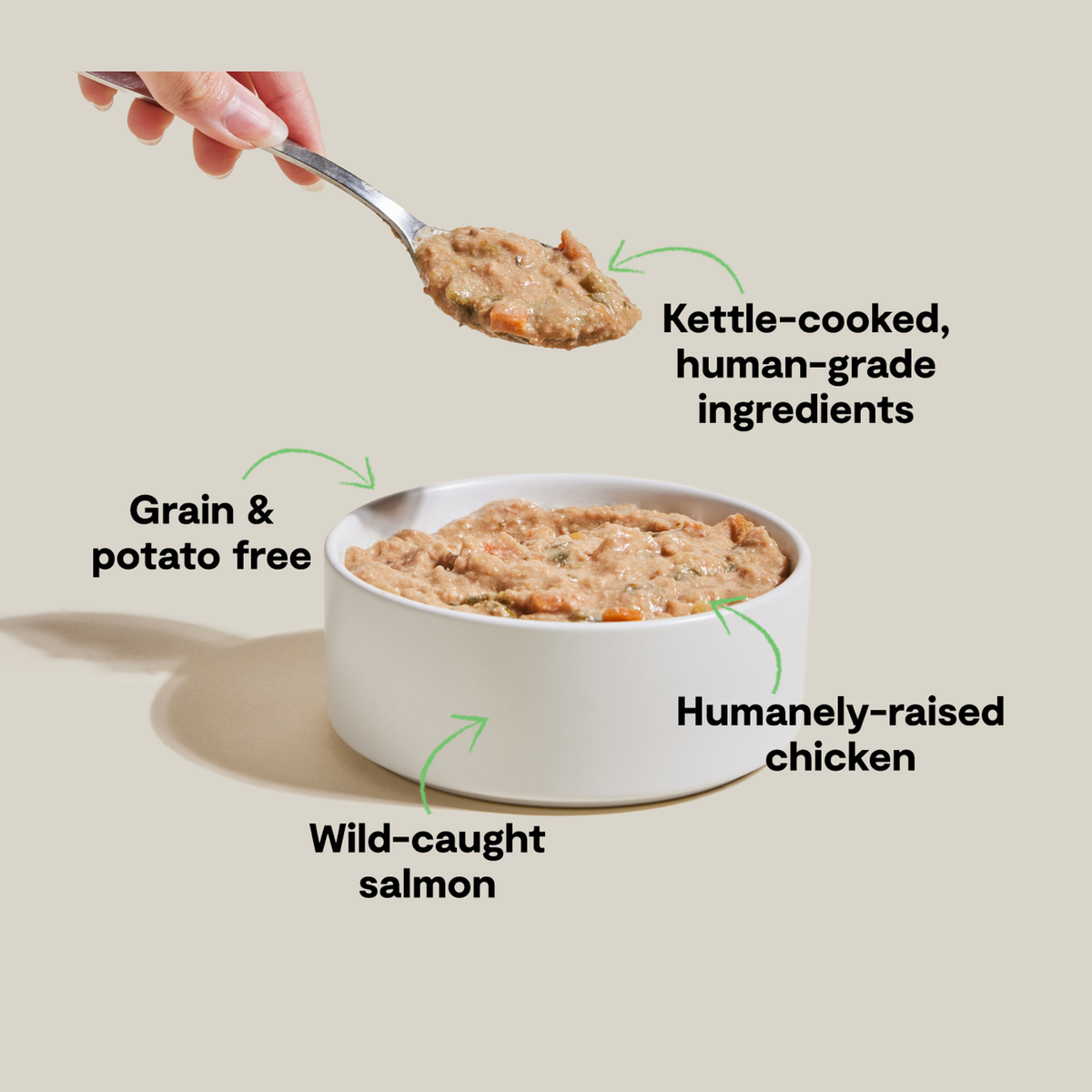 Open Farm Chicken & Salmon Rustic Stew Wet Dog Food -- ingredient and benefit highlights
